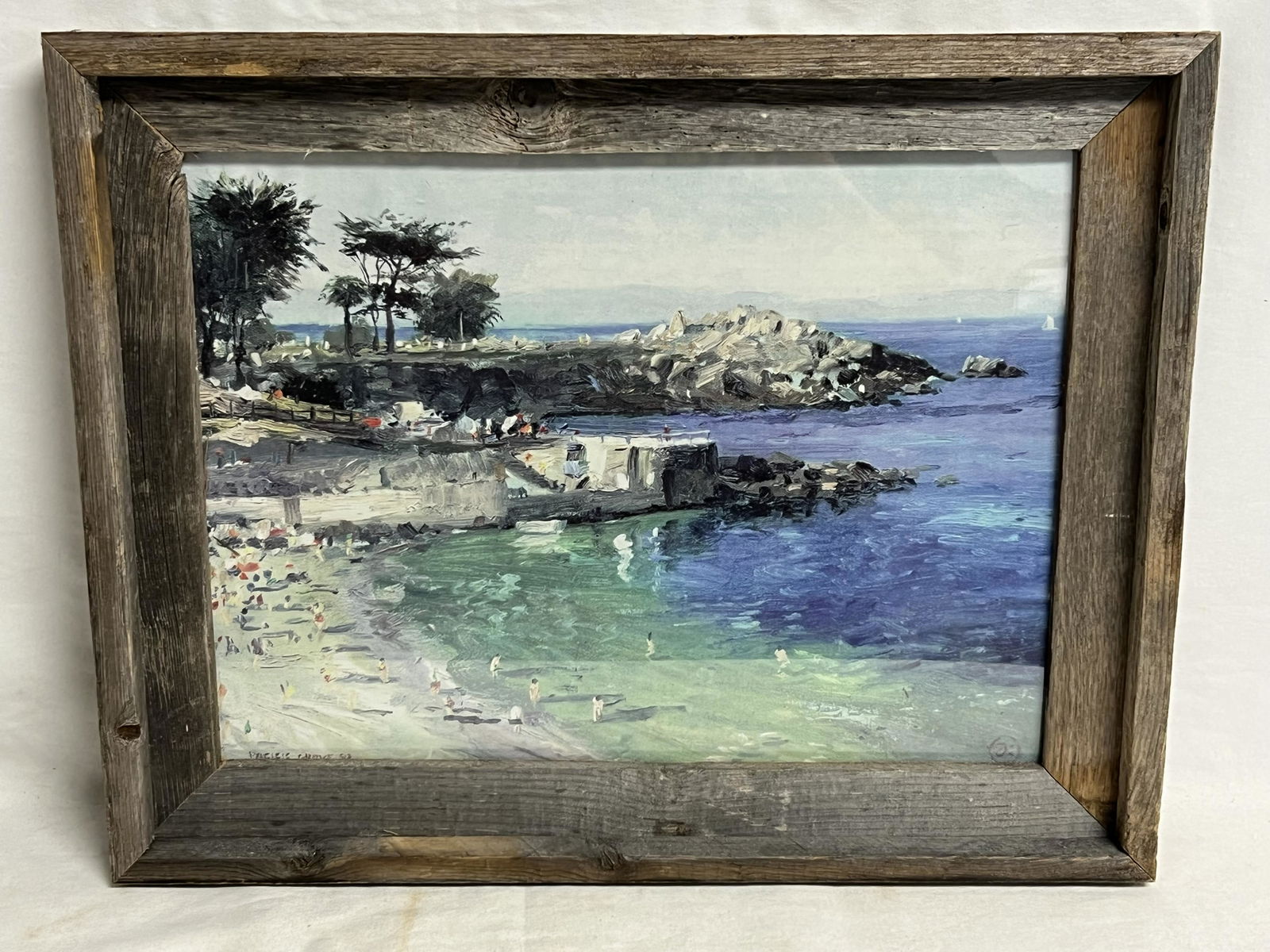 Pacific Grove,CA Lover's Point Print - Framed 19.25'' x 15.5'' (1 of 2)