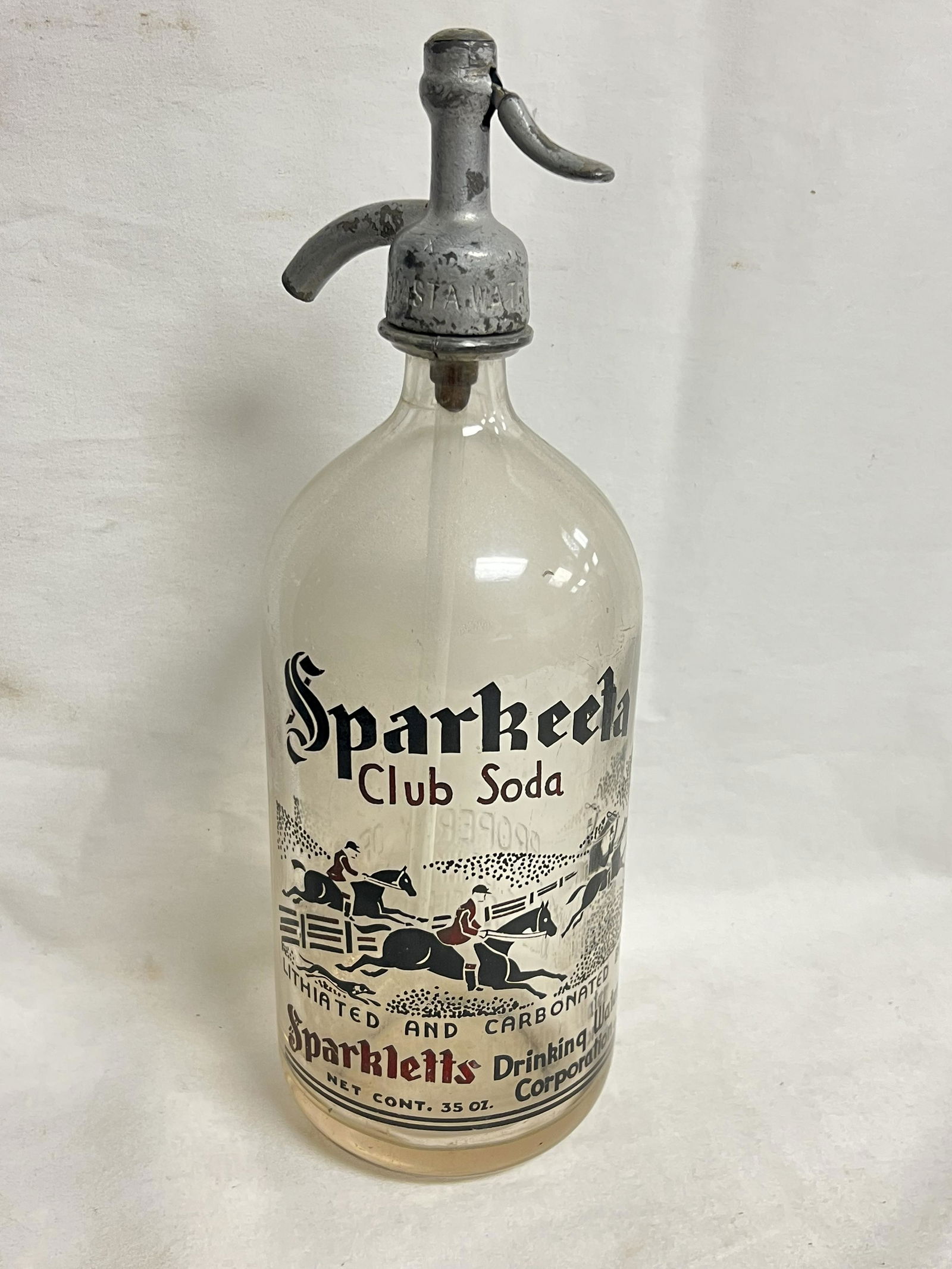Sparkeeta Club Soda Seltzer Bottle (See Pics) (1 of 4)