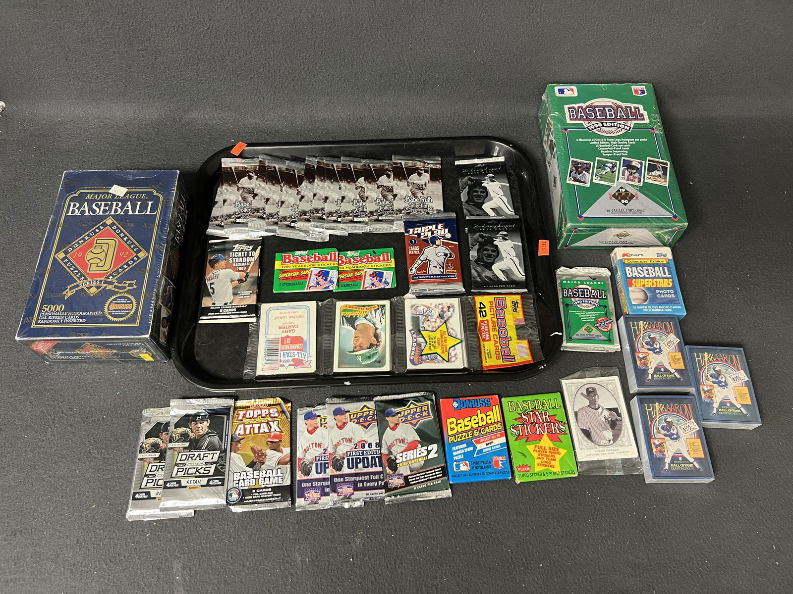 (30)Asst Sealed MLB Trading Card Packs,More - 1990 Factory Sealed UpperDeck, 1992 Factory Sealed (1 of 7)