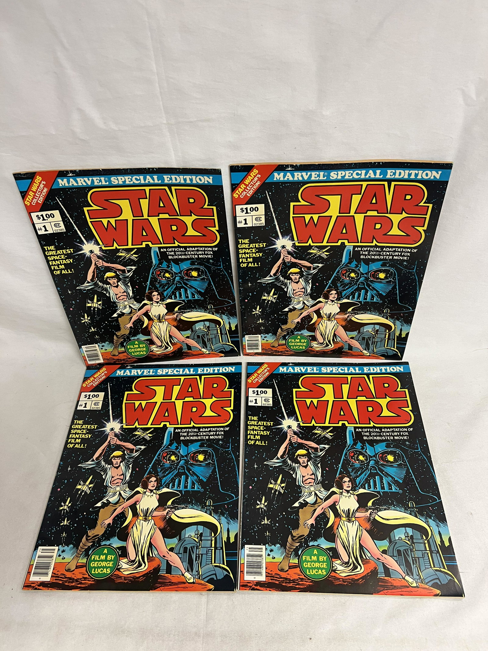 (4)1977 StarWars #1 Marvel Special Oversized Edition - 1977 Comic Books # 02385 (1 of 6)