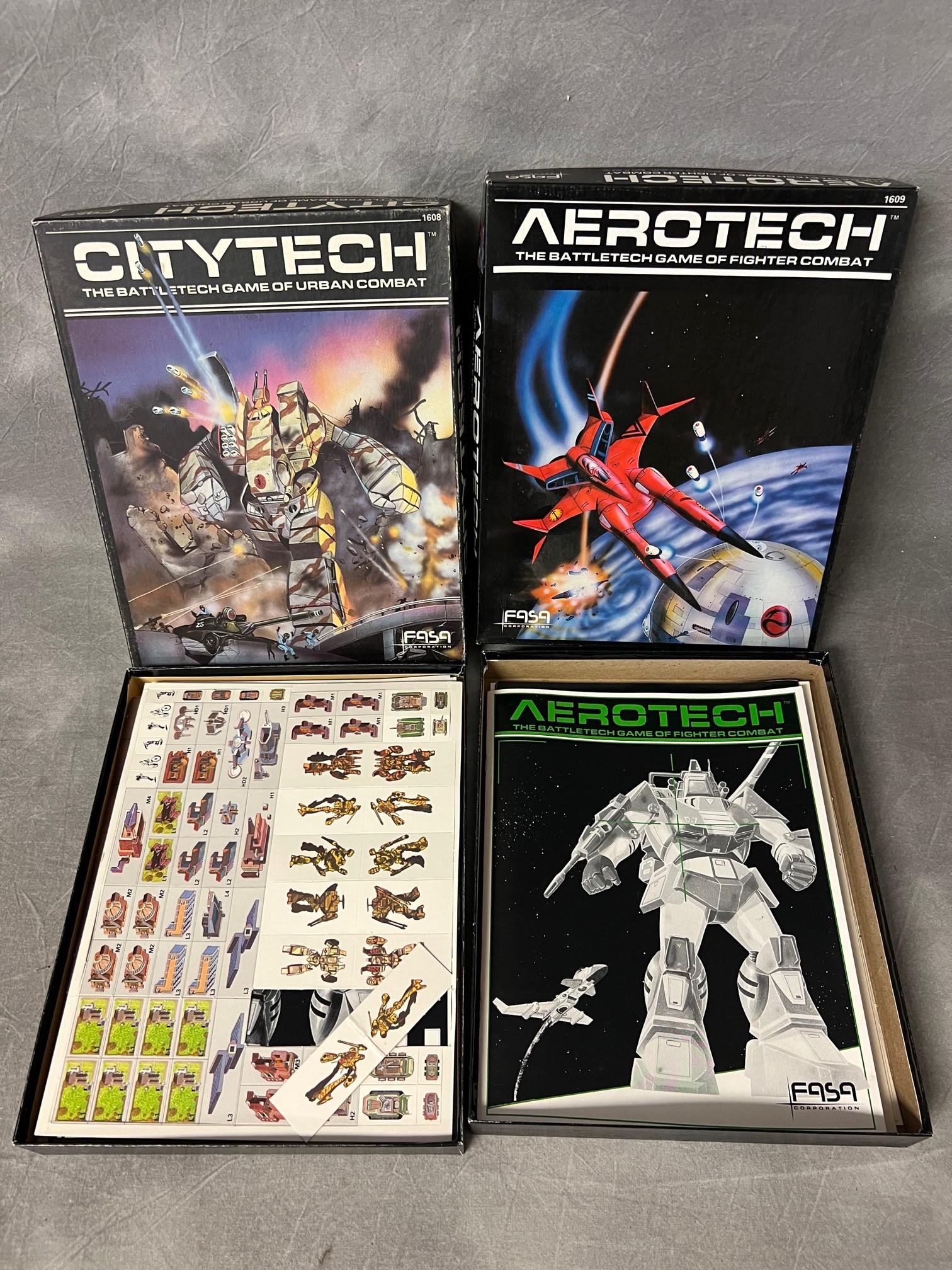 (2)Aerotech BattleTech Games #1608 + 1609 - Some Unpunched Cardstock(Looks to be Complete Except for: (2)Aerotech BattleTech Games #1608 + 1609 - Some Unpunched Cardstock(Looks to be Complete Except for 1 Normal Die) See Photos