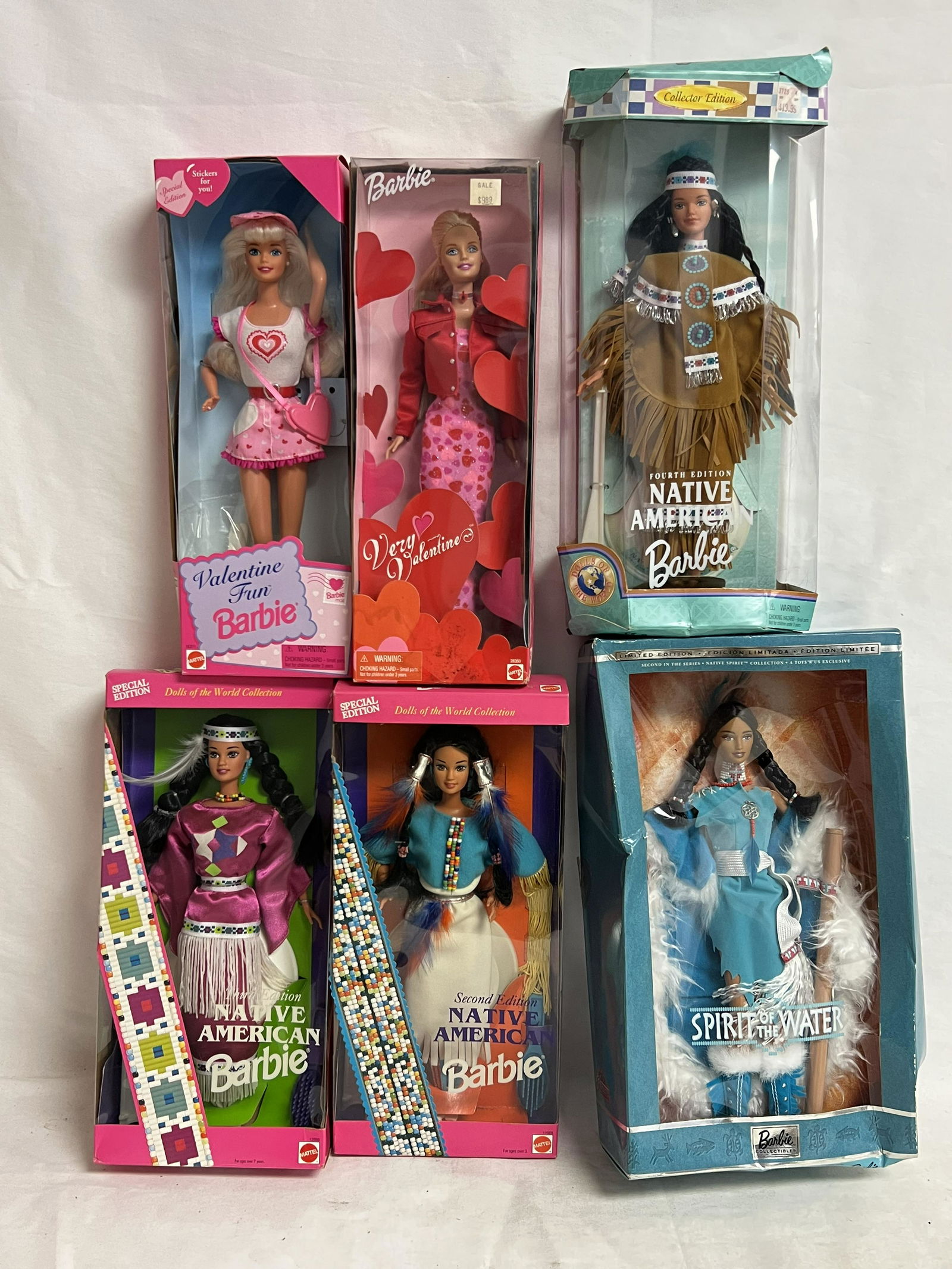 (6)Sealed Barbies- Native American & More - All w/ Original Boxes (1 of 4)