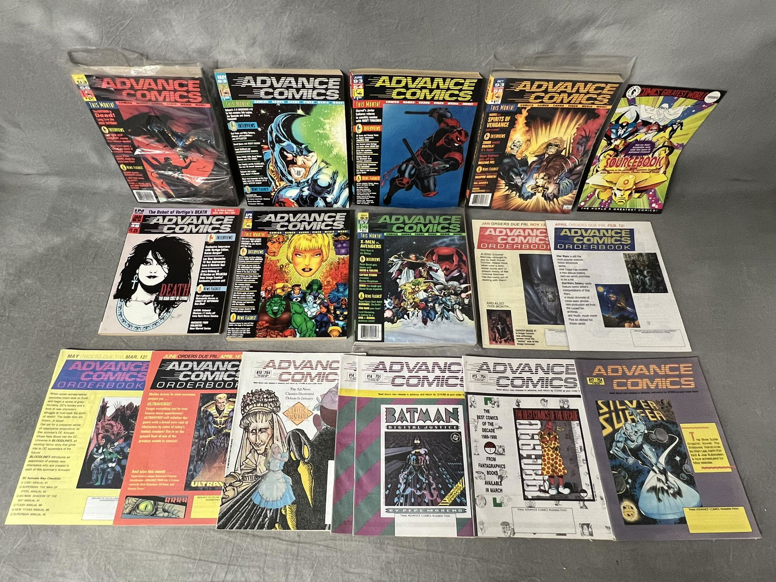 Wizard + Advance Comic Books, Booklets, More - (20)Wizard: The Guide to Comics 1992-1994 - #5, 8, (1 of 13)