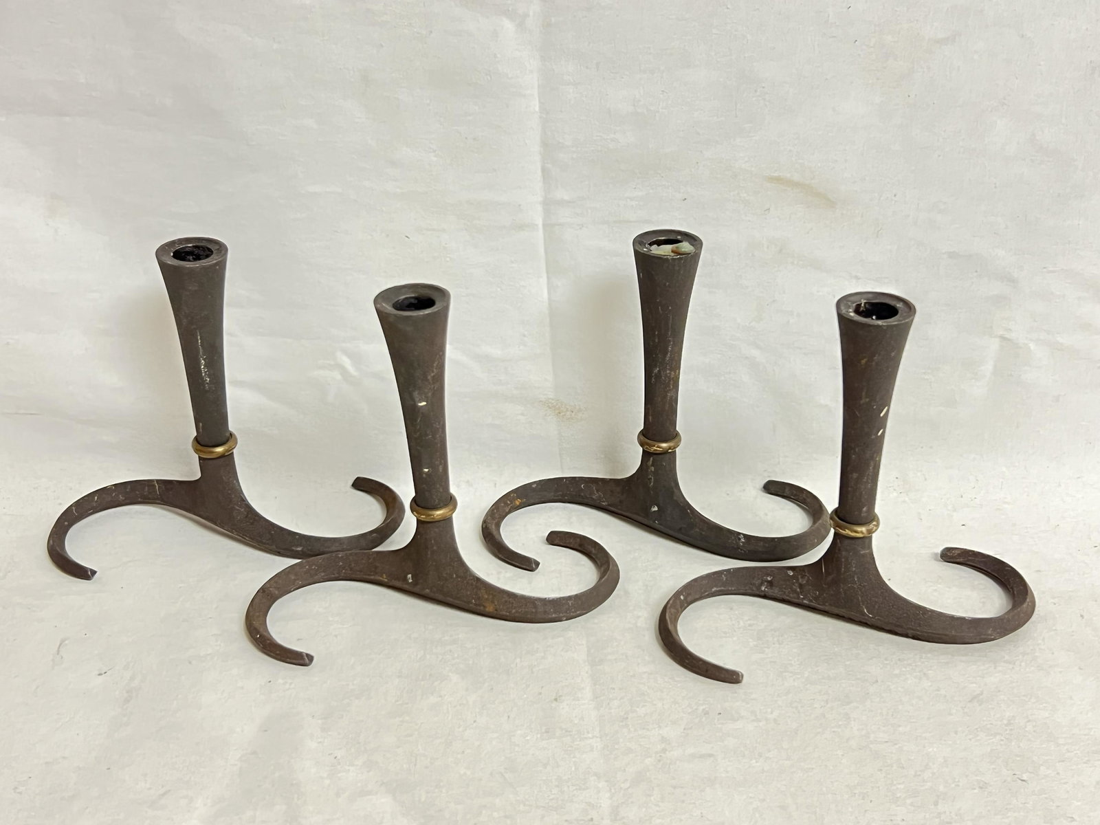 4 MCM Jens Quistgaard Denmark CandleHolders - 5'' x 4.25'' (1 of 3)