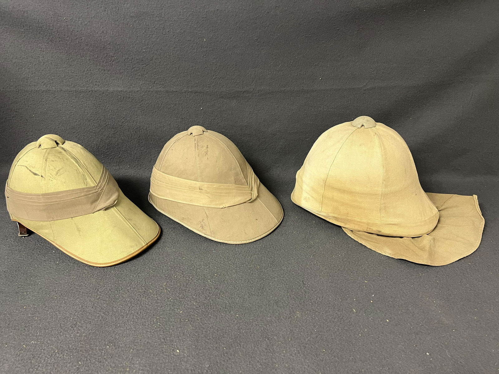 (3)Pith Safari Style Helmets Zulu Made - Handmade by Zulu Craftsman - All Marked Inside (1 of 14)