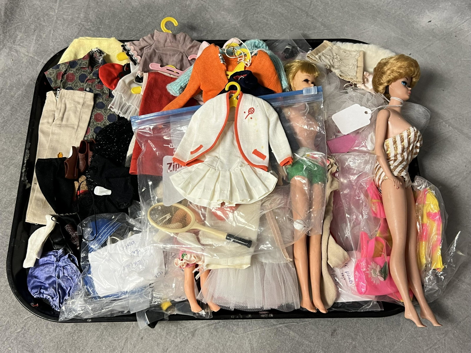1962 & 1965 Barbie Dolls, Clothes,Accessories - #991 Nurses Outfit, Tennis w/ Racket, Ballet, Ken: 1962 & 1965 Barbie Dolls, Clothes,Accessories - #991 Nurses Outfit, Tennis w/ Racket, Ballet, Ken Clothes, Shoes + More