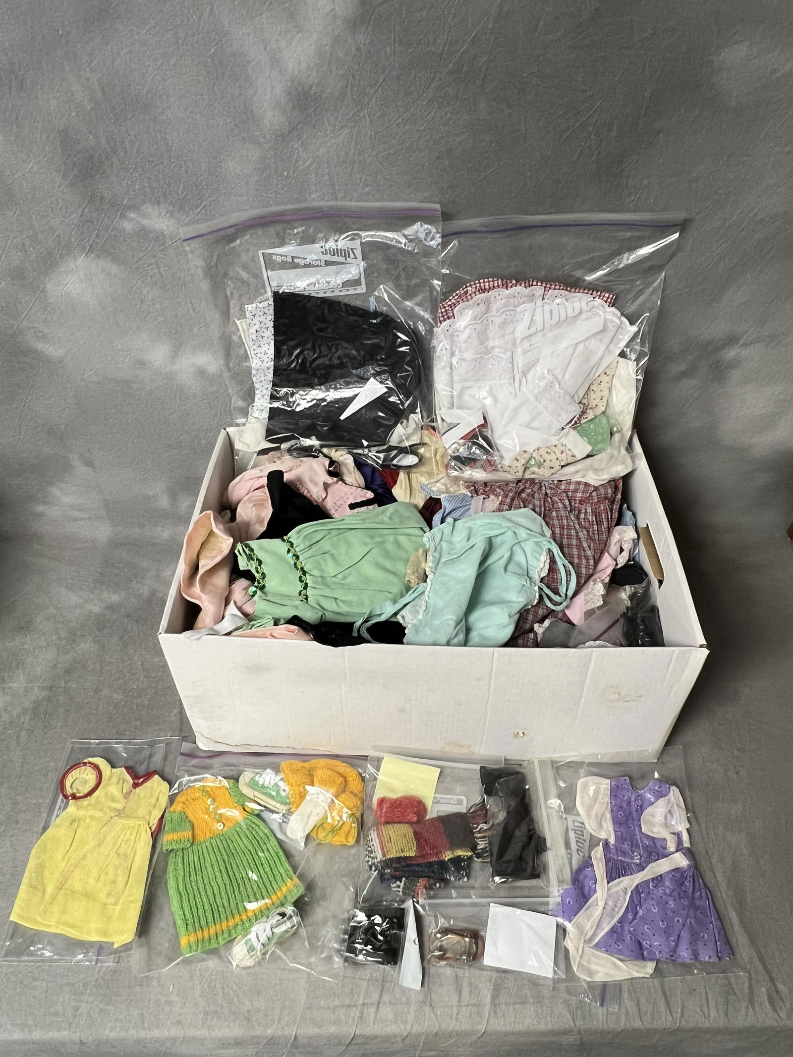 Large Lot Vtg Doll Clothes, Accessories - Asst Clothes, Shoes, Tony Doll Clothes + More (1 of 7)