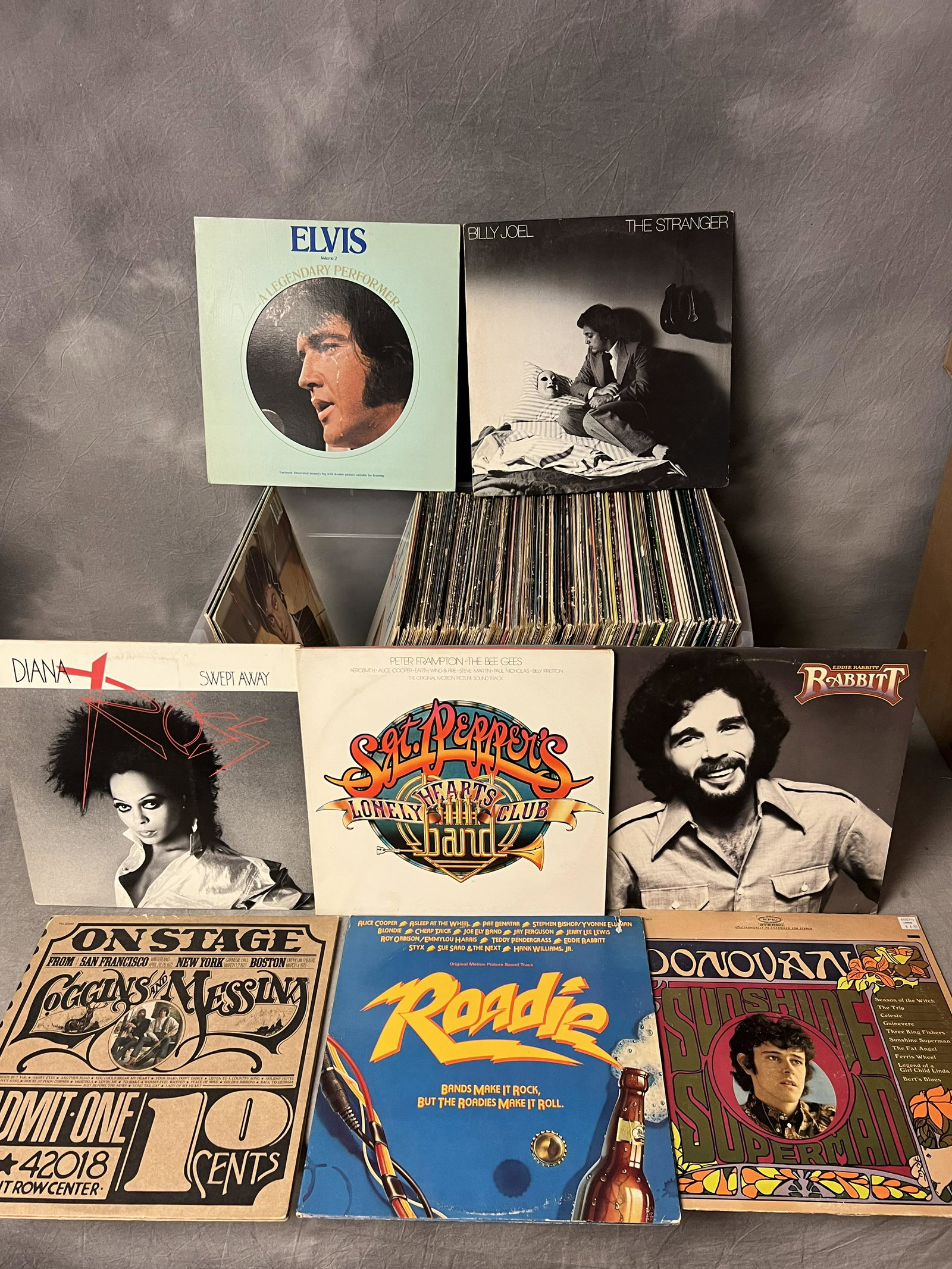 100+ Asst Vintage Vinyl LP Albums - Elvis, Billy Joel, Tina Turner, Kris Kristofferson + More (1 of 6)