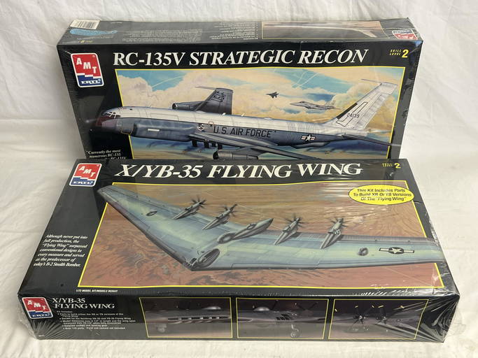 (2)AMT Ertl Model Airplanes- Flying Wing + Rc-135 - New Old Stock ...