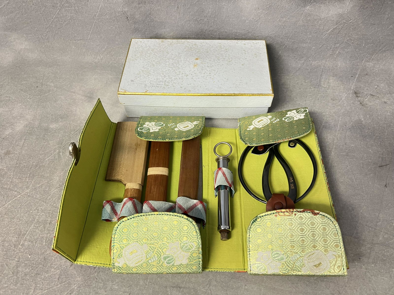 Signed 1960s Bonsai 5pc Tool Set, Original Box (1 of 6)