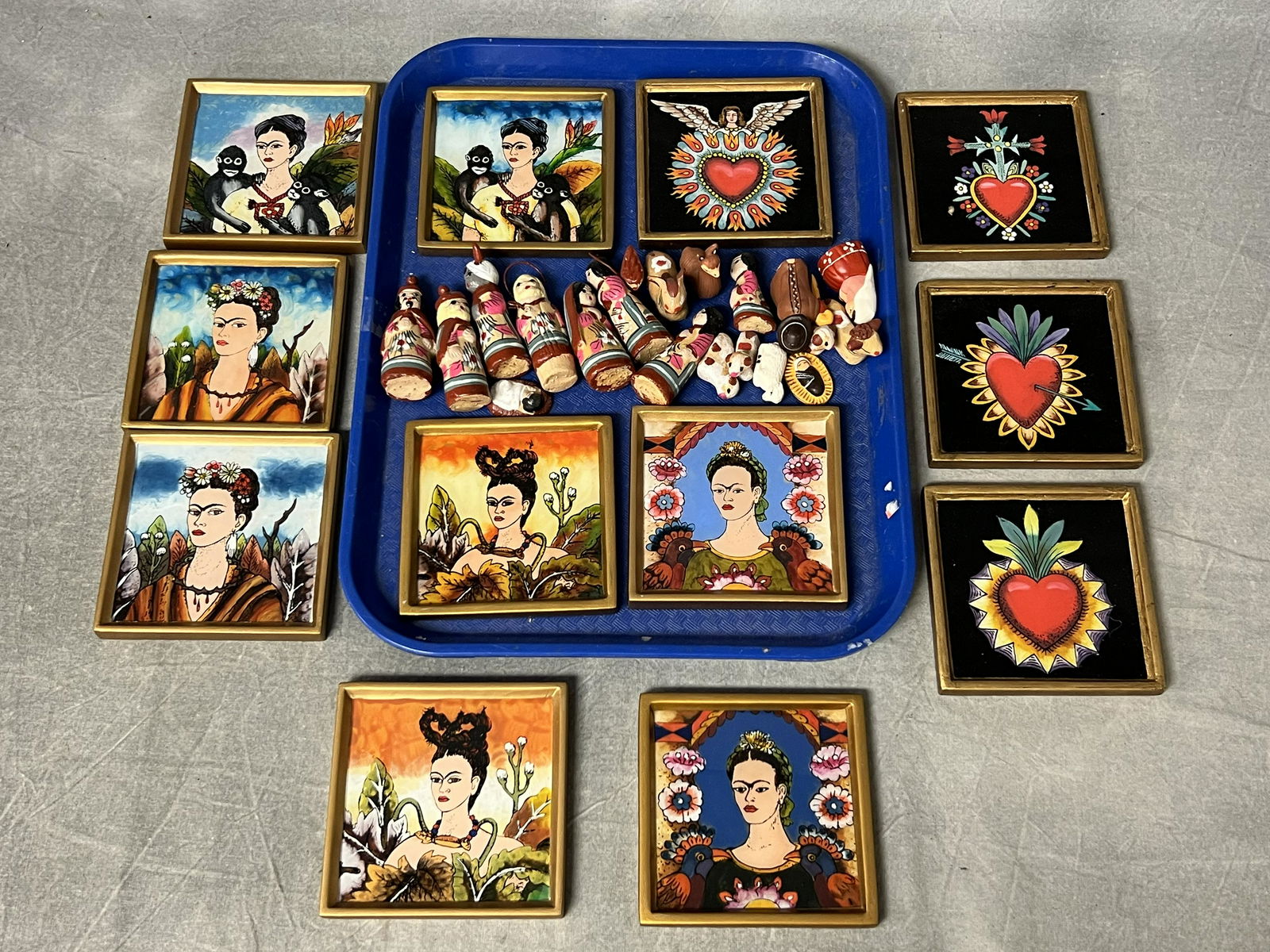 Asst Peru Tesoros Coasters + Clay Figures - Freida & Milagro Coasters + Nativity Figures: Asst Peru Tesoros Coasters + Clay Figures - Freida & Milagro Coasters + Nativity Figures