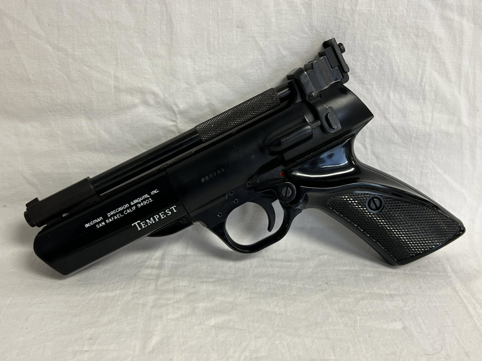 Beeman Webley & Scott Tempest .177 Air Pistol - Vtg Spring Powered Pellet Air Pistol: Beeman Webley & Scott Tempest .177 Air Pistol - Vtg Spring Powered Pellet Air Pistol