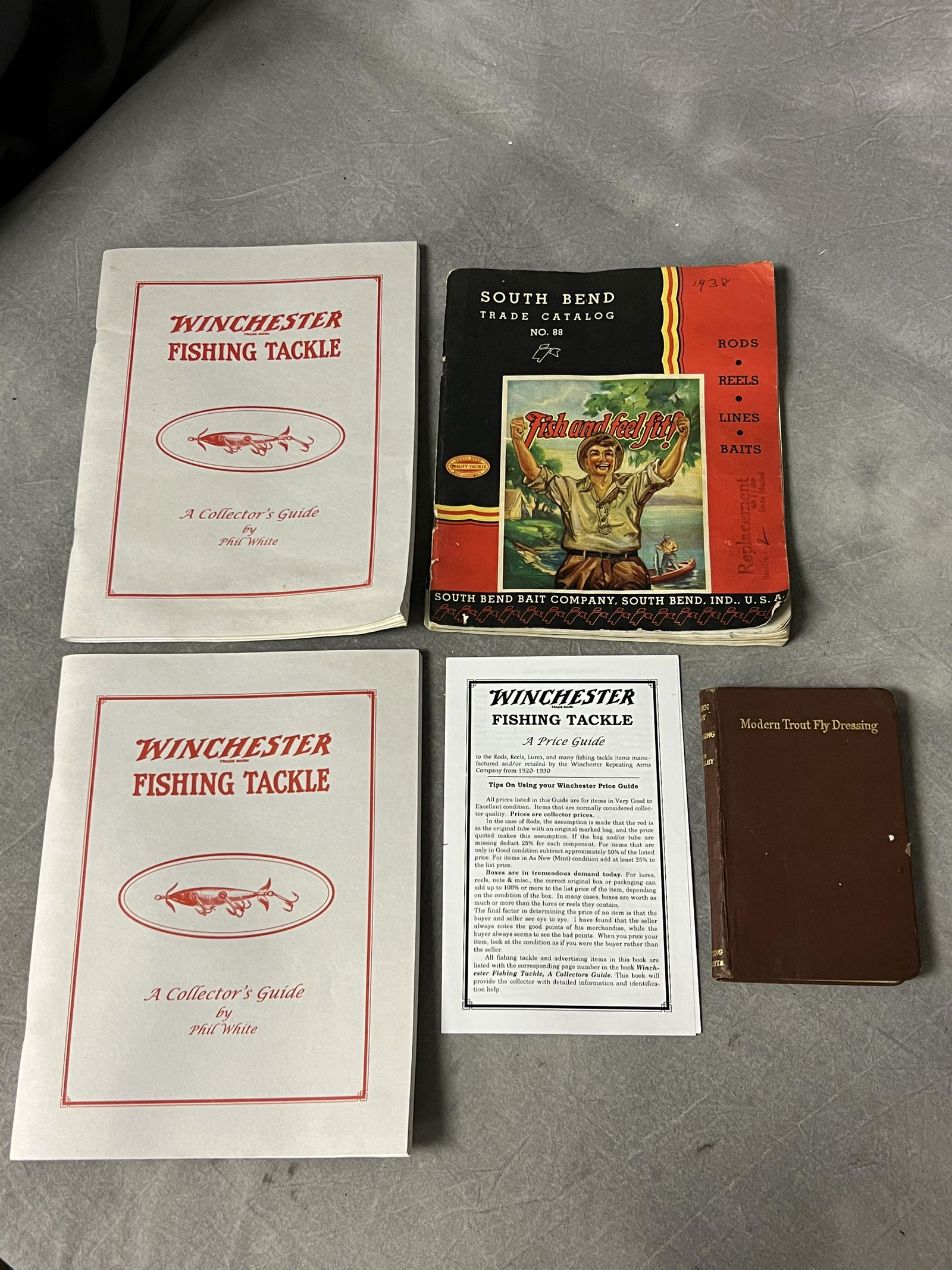 1938 Fish Book + Catalog #2 Winchester Tackle - 1938 South Bend Bait Co. Catalog + 1st Ed. Modern (1 of 12)