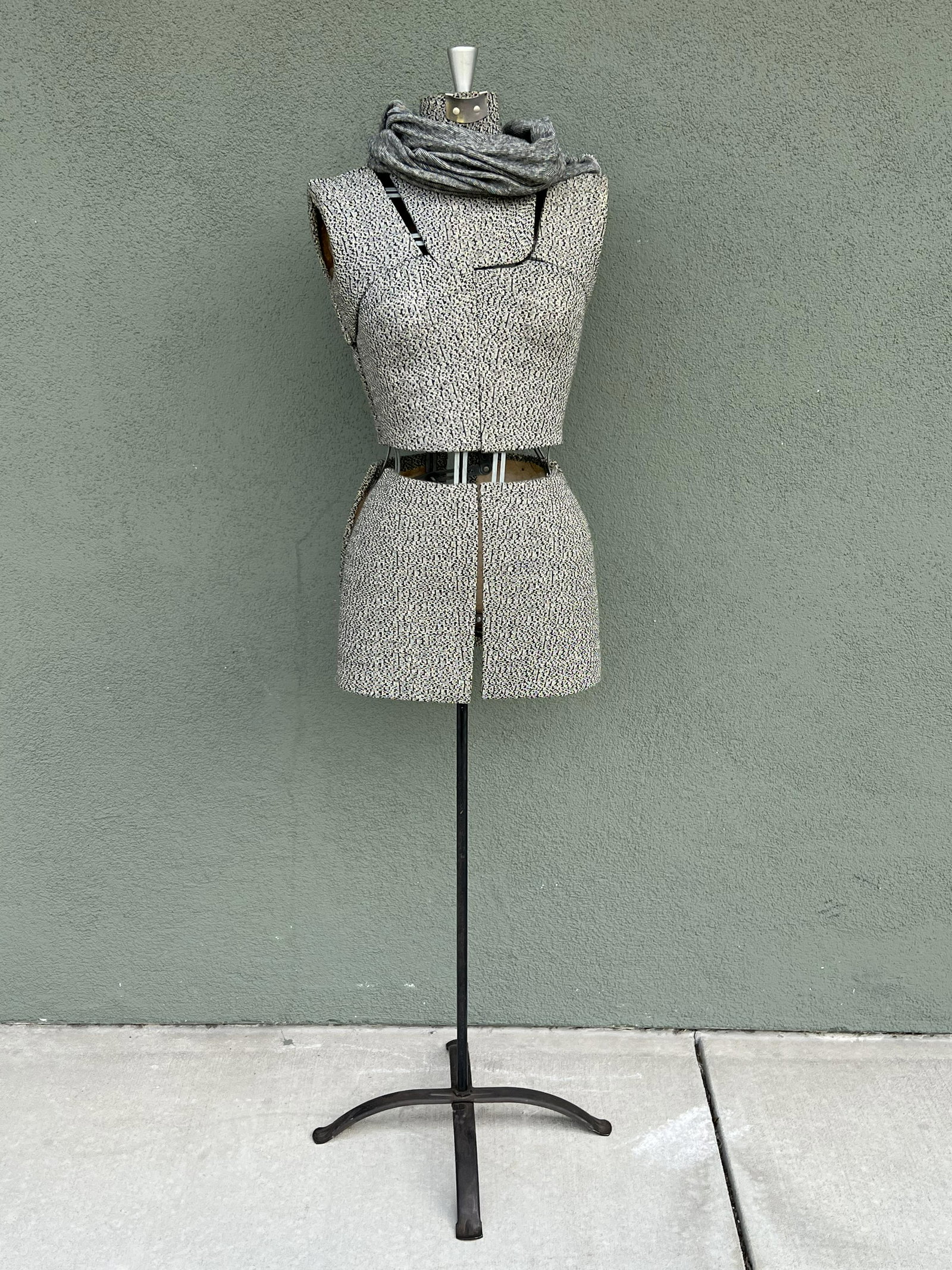 Vtg Adjustable Dress Form Mannequin Torso - On Stand 62'' , Torso 30'' - Pick UP or Arrange Own (1 of 5)