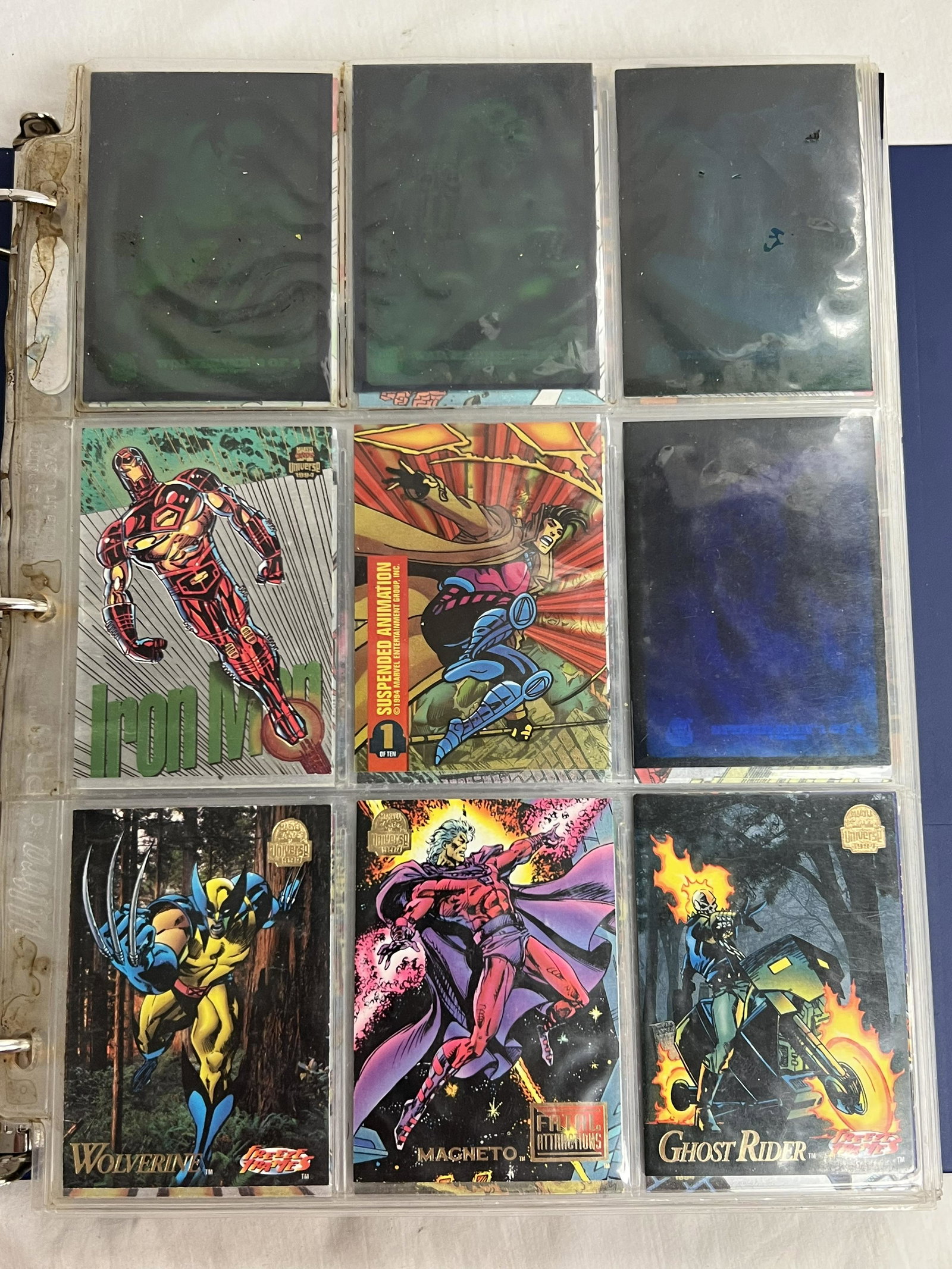 600+ Binder Full Asst Marvel Trading Cards - Various Brands/ Years (1 of 16)