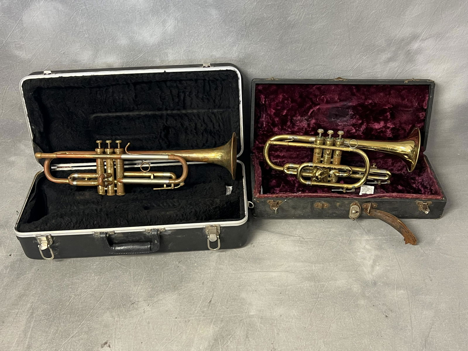 (2)Trumpets - Baronet + F.E. Old & Sons - Baronet #601740 w/ SKB Case + F.E.Old Sons Ambassador w/ (1 of 18)
