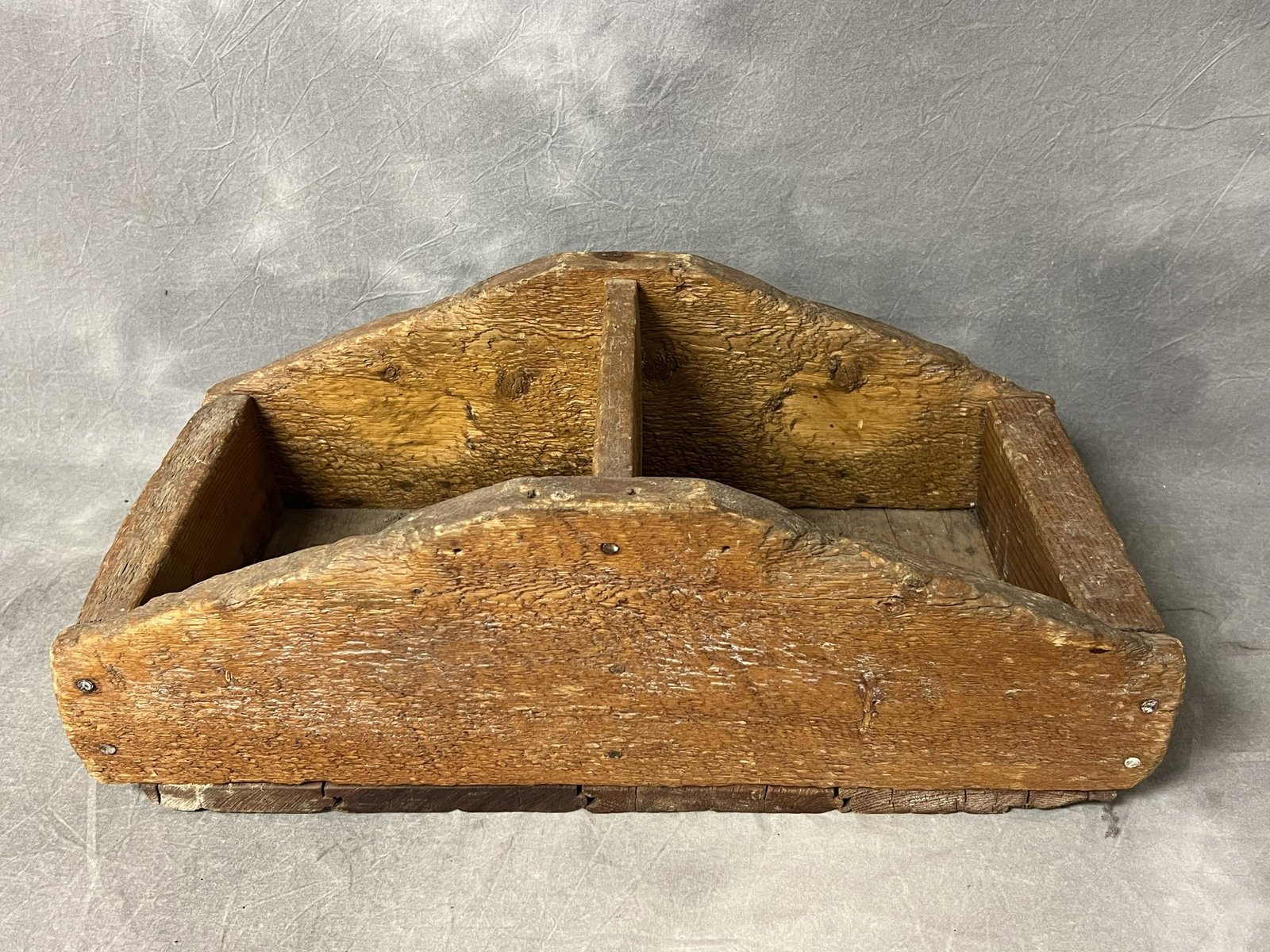 Primitive Wooden Carry-All-Box, 22''x11''x8'': Primitive Wooden Carry-All-Box, 22''x11''x8''