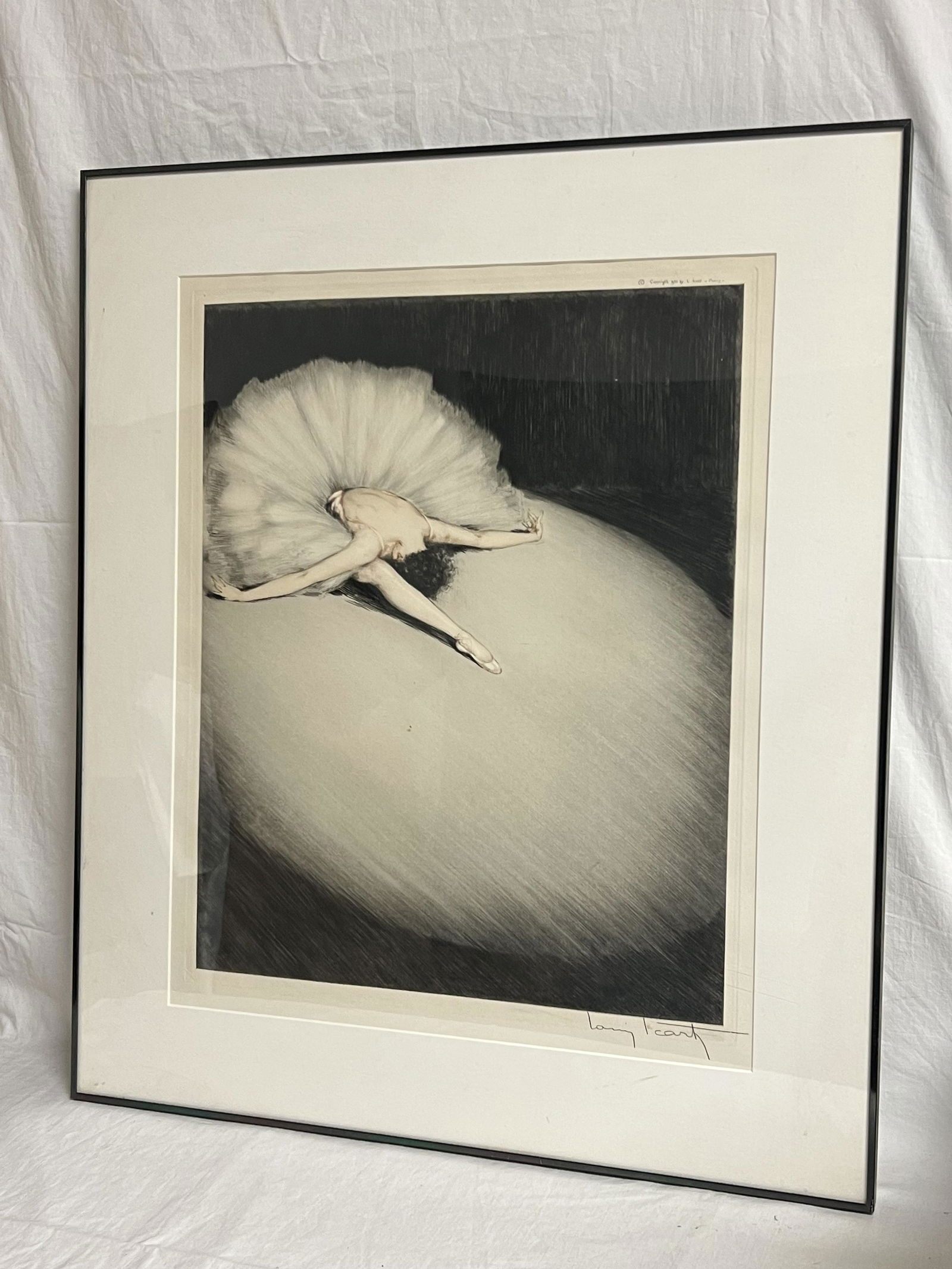 Louis Icart Signed Ballerina Lithograph - Copyright 1931 L.Louis Paris - Pencil Signed Bottom Right (1 of 5)