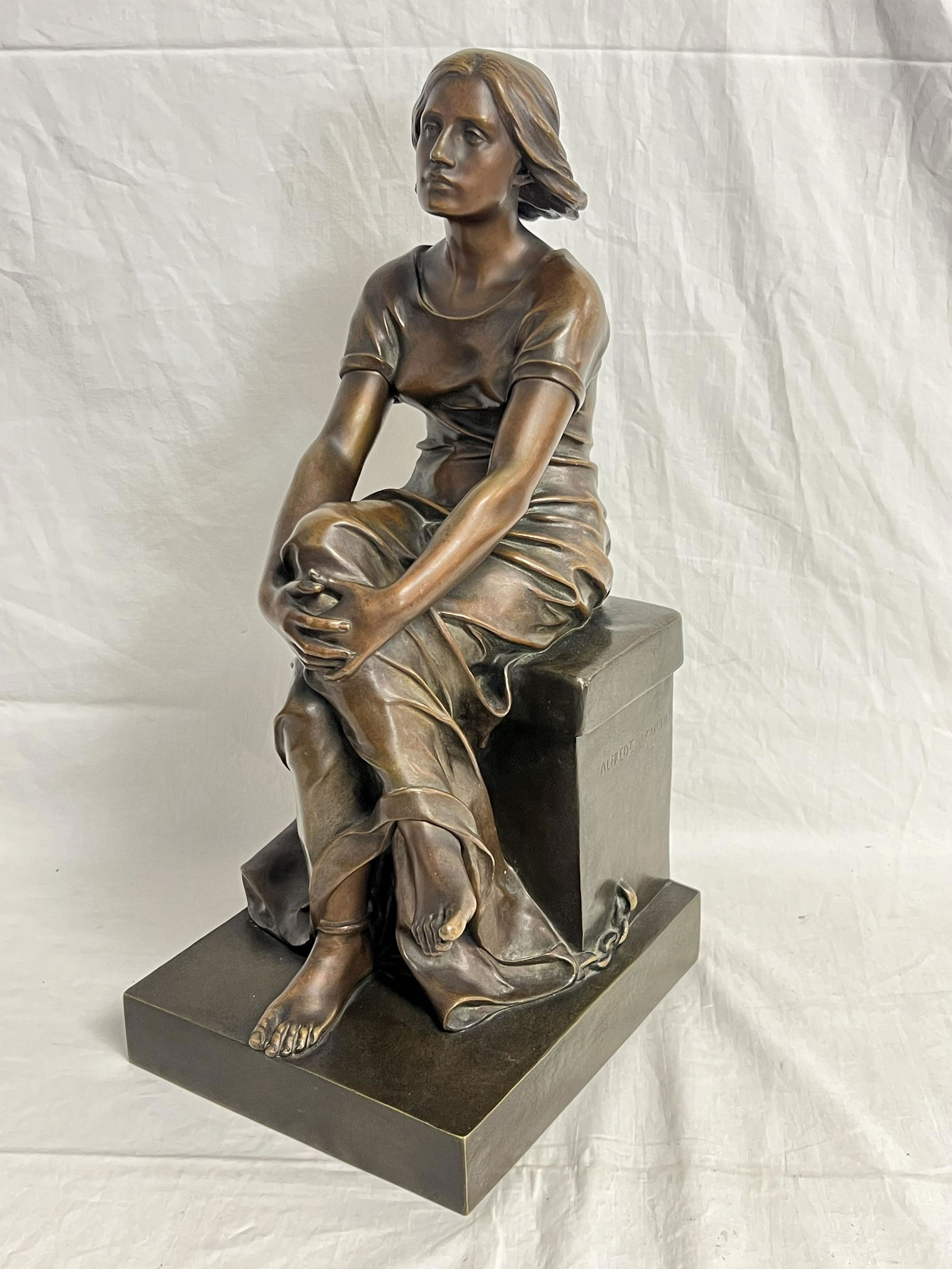 Alfred Boucher Signed Bronze 'Jeanne D'Arc' - Signed Alfred E.Boucher w/ Susse Freres Ed. Paris (1 of 10)