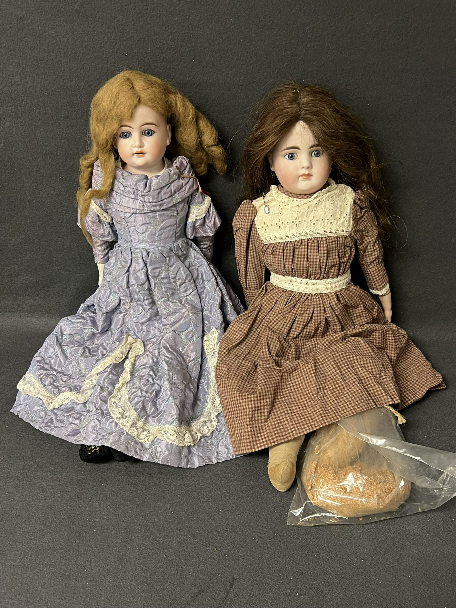 Antique Bisque Dolls-Cuna & Otto Dressel - (1)22'' Cuna & Otto Dressel w/ Glass Eyes & Original (1 of 10)