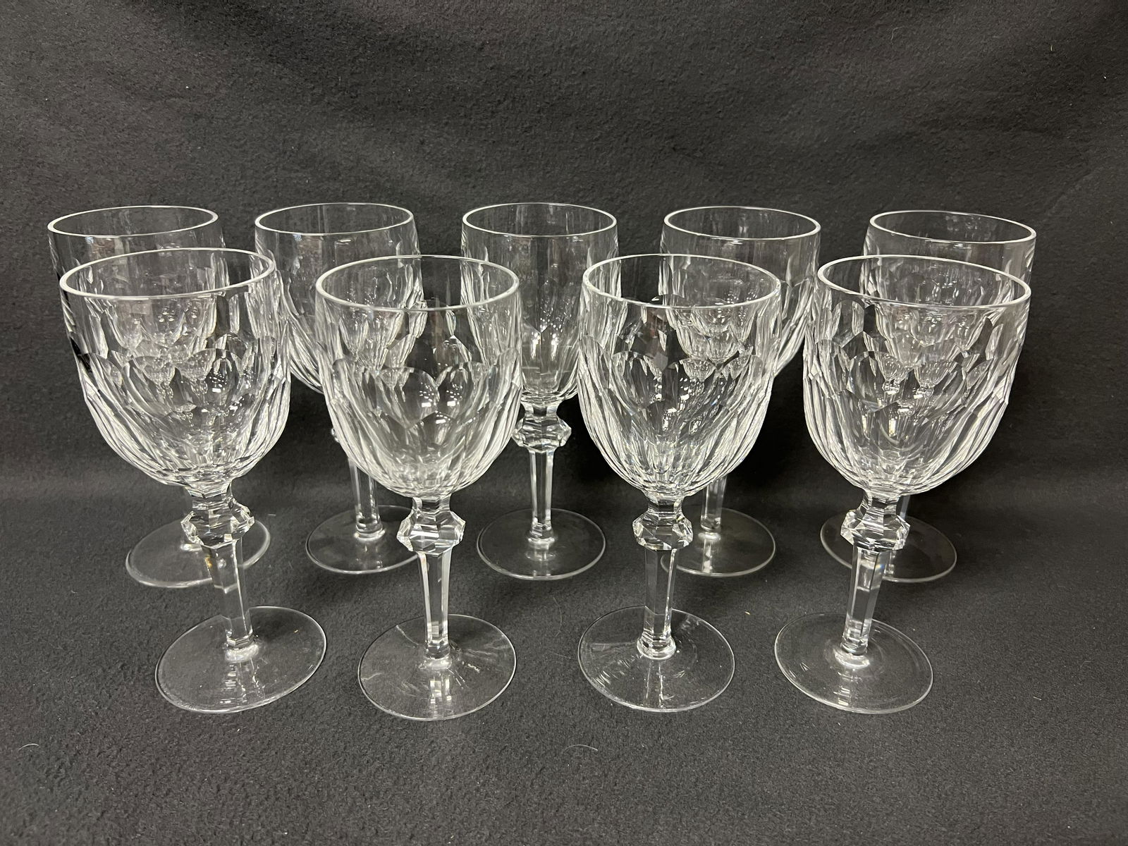 (9)Waterford Crystal Curraghmore Goblets, 3'' x 7.75'' (1 of 3)