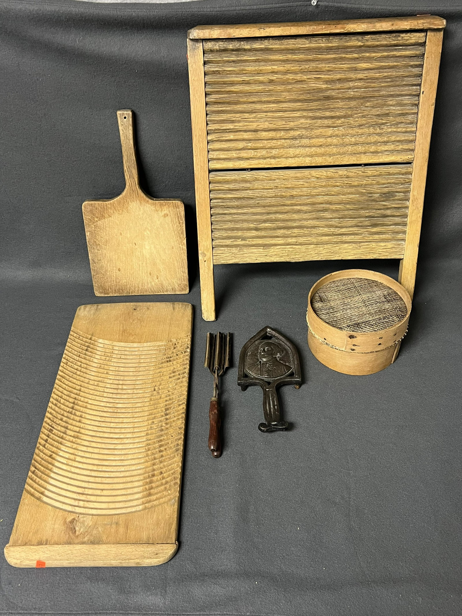 Atq / Vtg Washboards, Iron Holder,More: Atq / Vtg Washboards, Iron Holder,More