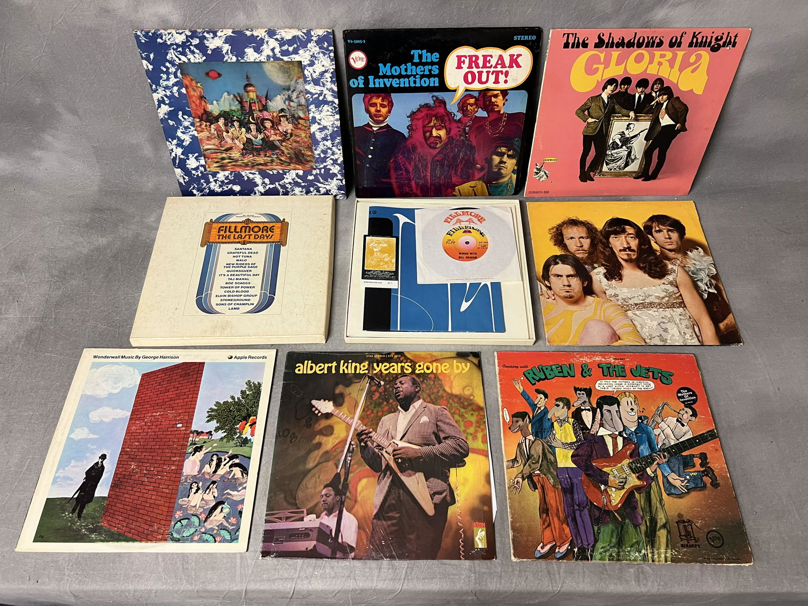 (8)1960s-70s Vinyl LP Album Rocks - Wonderwall By George Harrison ST3350 w/ Insert, Verve Mothers of: (8)1960s-70s Vinyl LP Album Rocks - Wonderwall By George Harrison ST3350 w/ Insert, Verve Mothers of Invention Freakout 2LP V6-5005-2, 1966 The Shadow of Knight Gloria Dunwich 666, 1967 Rolling Stones