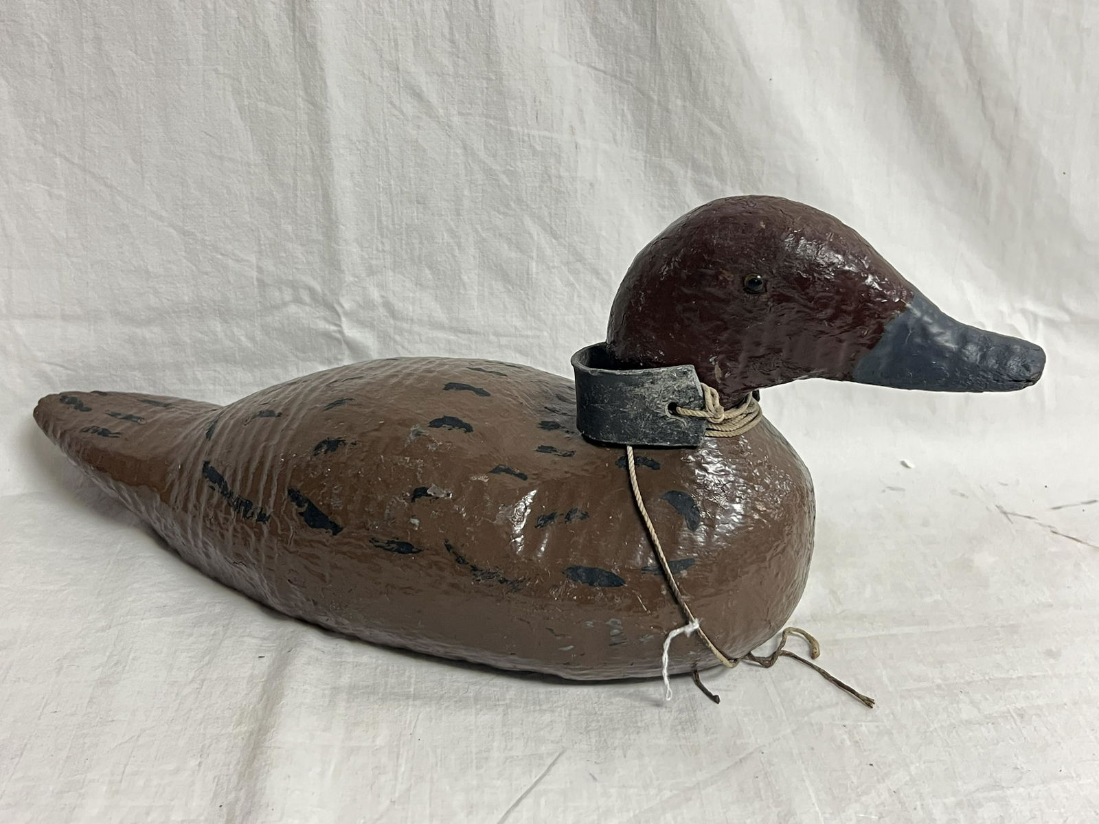 16'' Vtg Painted Duck Decoy w/ Glass Eyes (1 of 4)