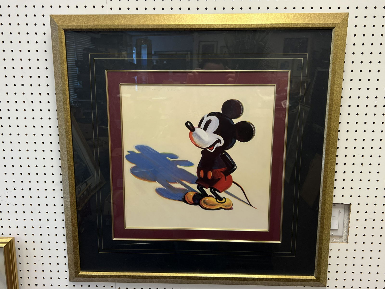 Signed Wayne Thiebaud Mickey Mouse Lithograph First Offset