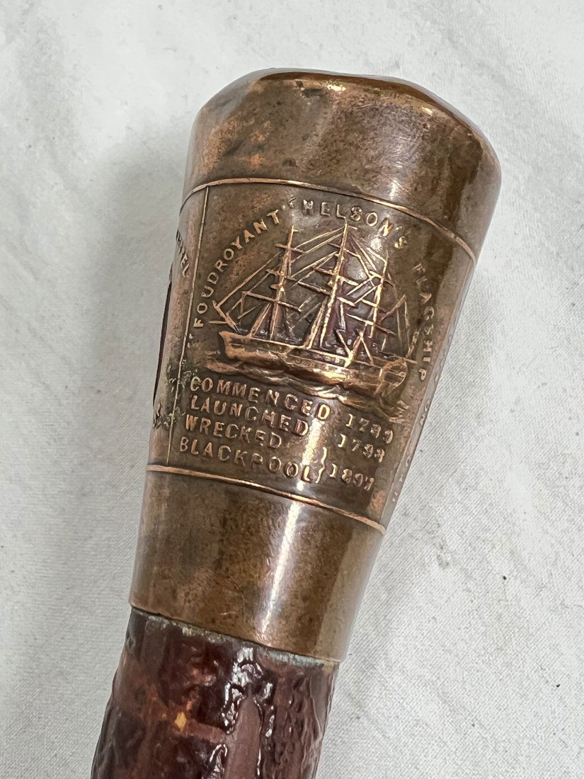 Relic Cane from Foudroyant Nelson's Ship - 36.5''L Relic Cane of Lord Nelson's Flagship The (1 of 6)