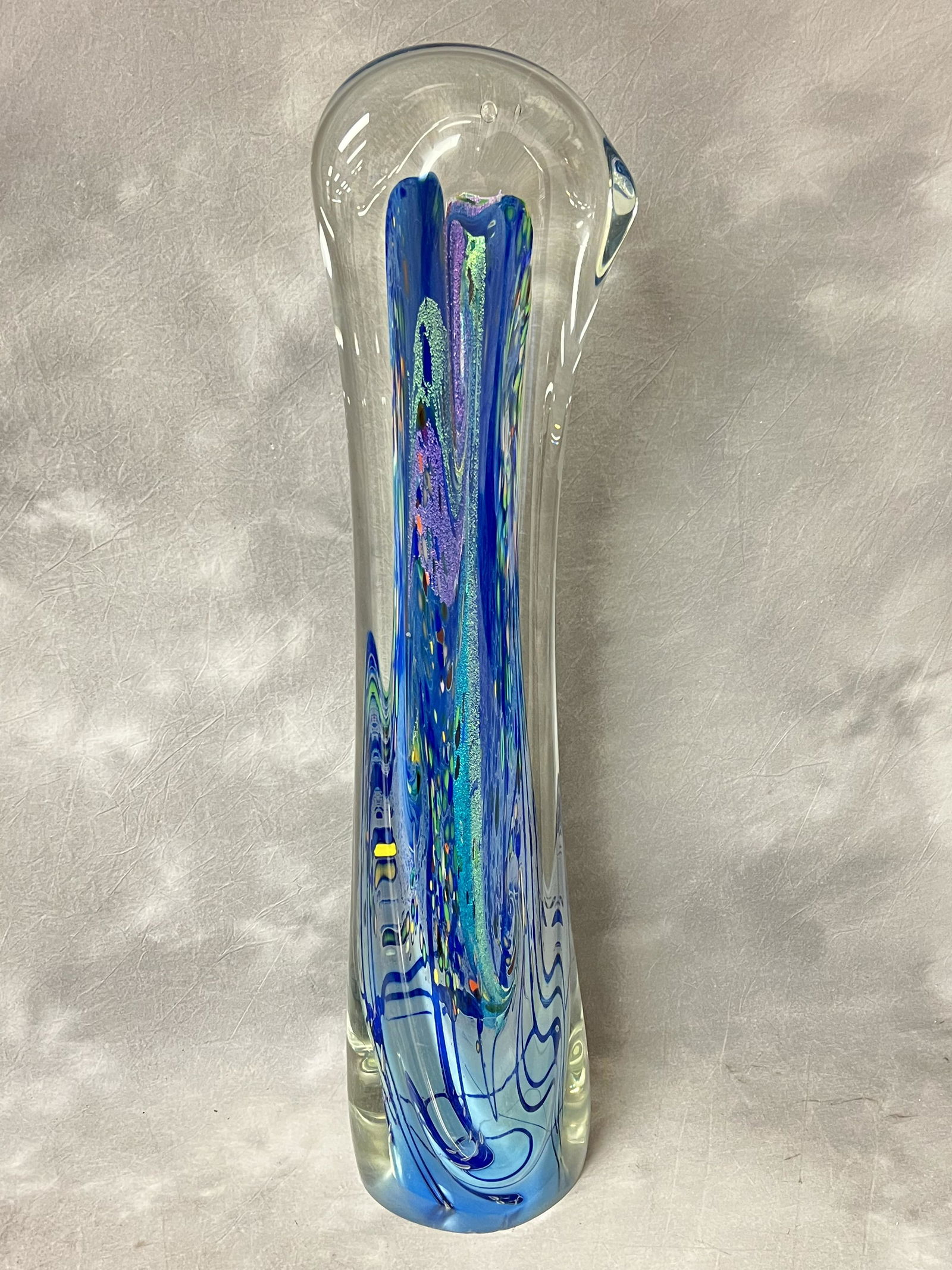 36'' Rollin Karg Ocean Wave Art Glass Sculpture- Signed by American Artist R.Karg 1998 (1 of 9)