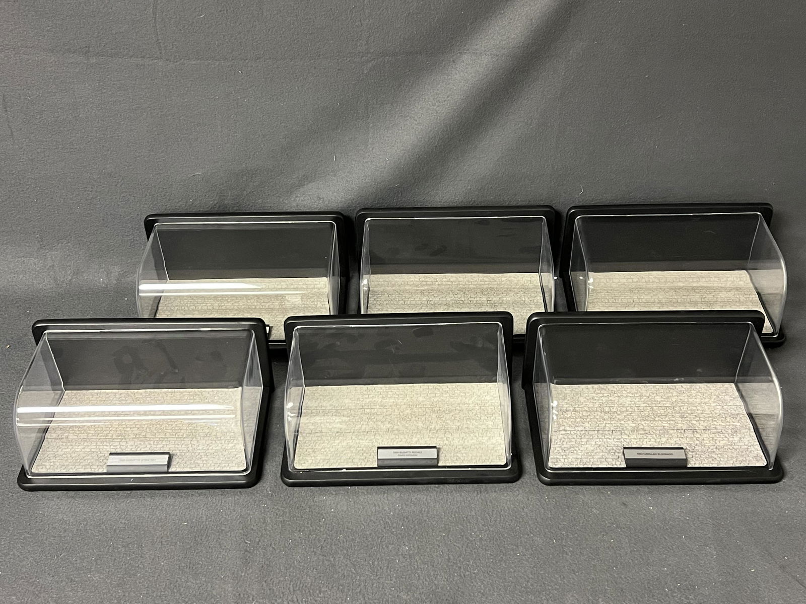 (6)Franklin Mint Model Car Display Cases - For 1:24 Scale, All Have Plaques (1 of 7)