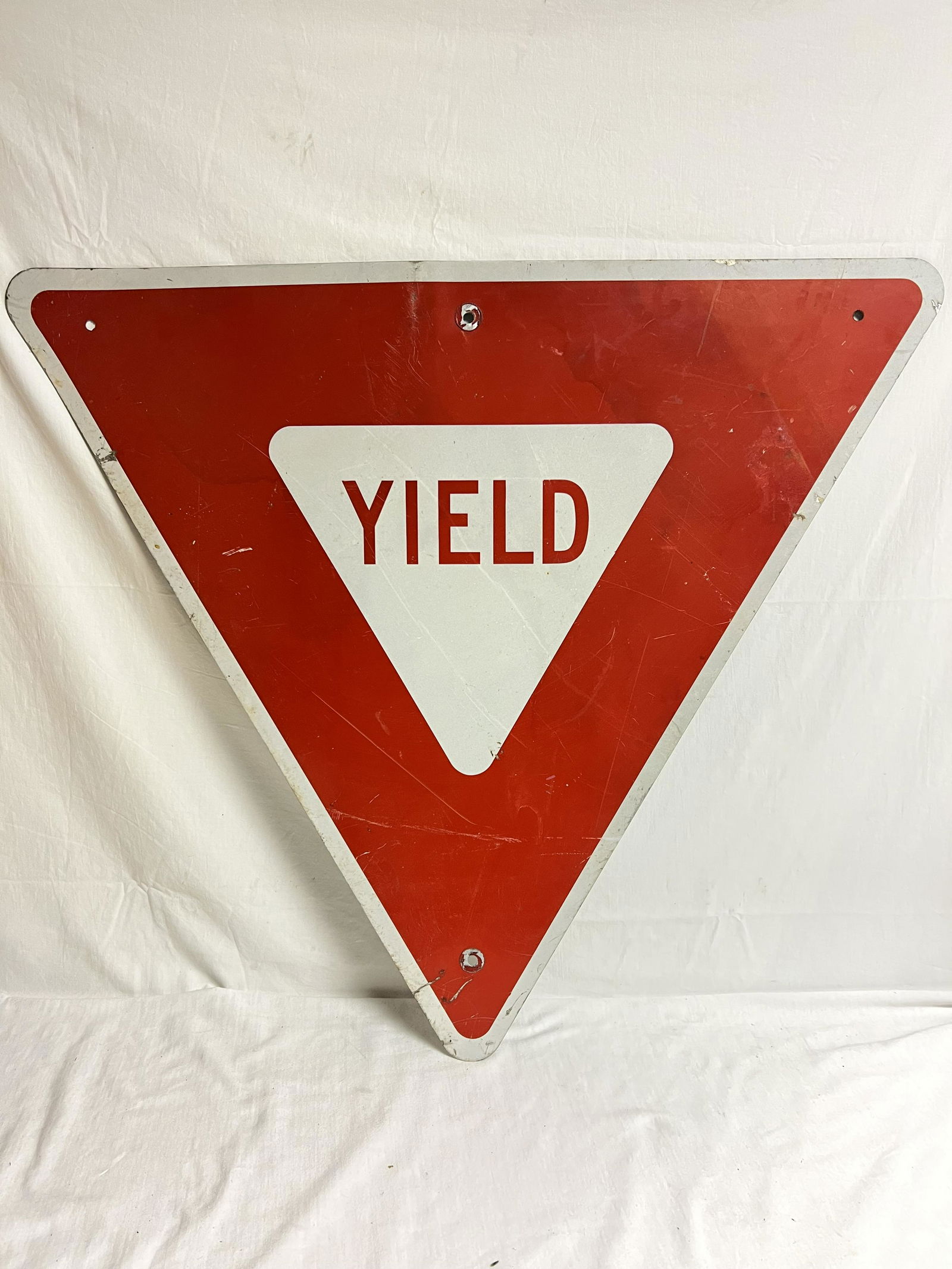 Vtg Yield Sign, 30'' Tall x 34'' (1 of 2)