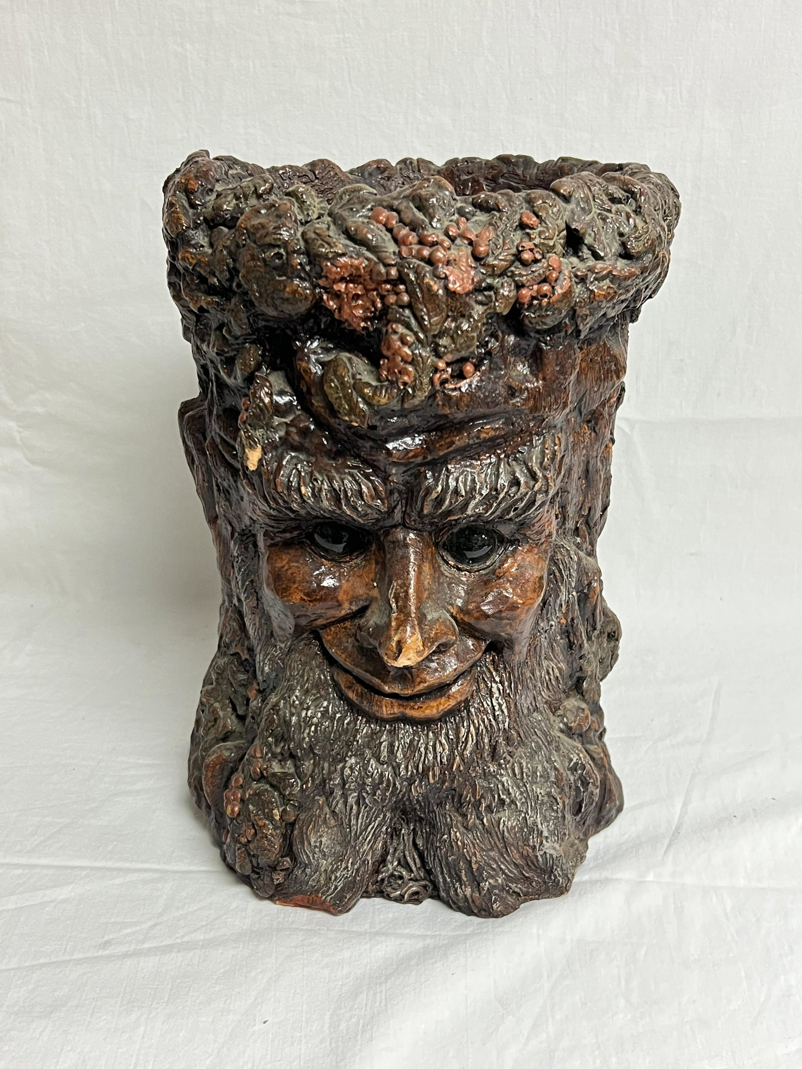 Signed Jason Christoble Matchless Candle Holder - Marked ''Jason Christoble 1975'' Handmade Persian: Signed Jason Christoble Matchless Candle Holder - Marked ''Jason Christoble 1975'' Handmade Persian Clay , 8'' x 10''