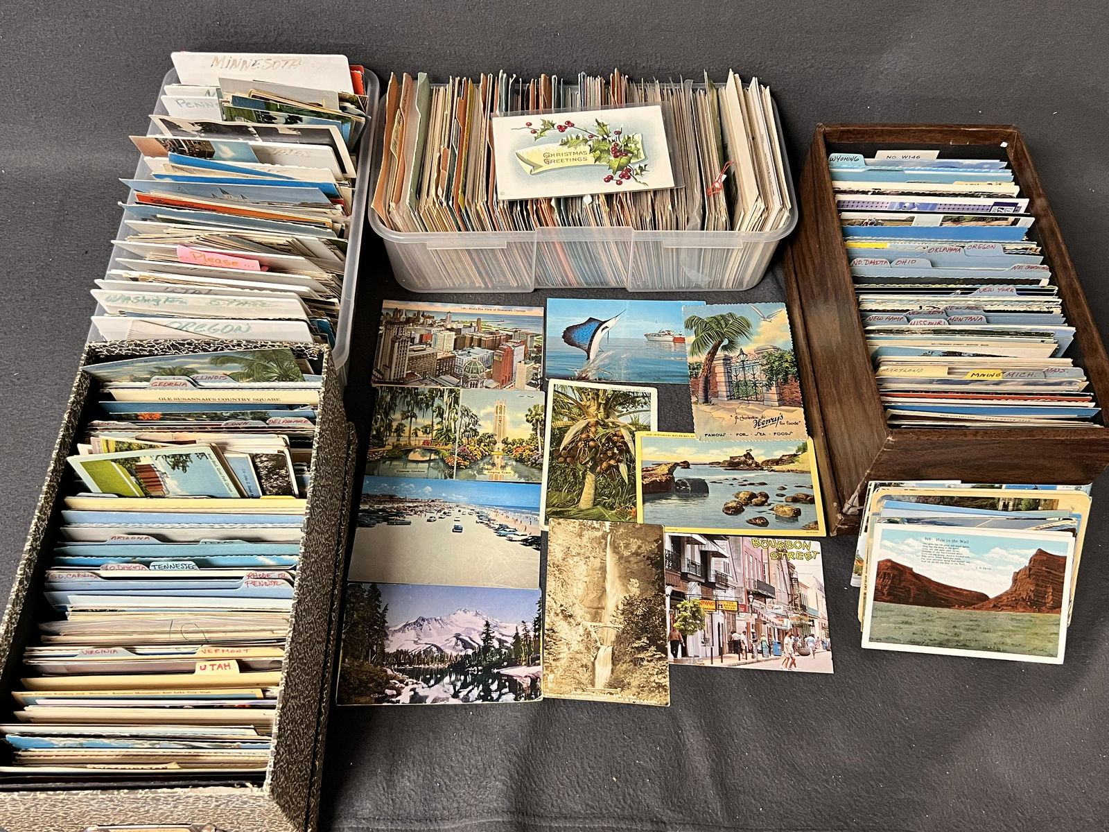 100s of Vtg Postcards, US States,Europe,More - Native Americans, Hotels,Towns, Architecture & More (1 of 5)