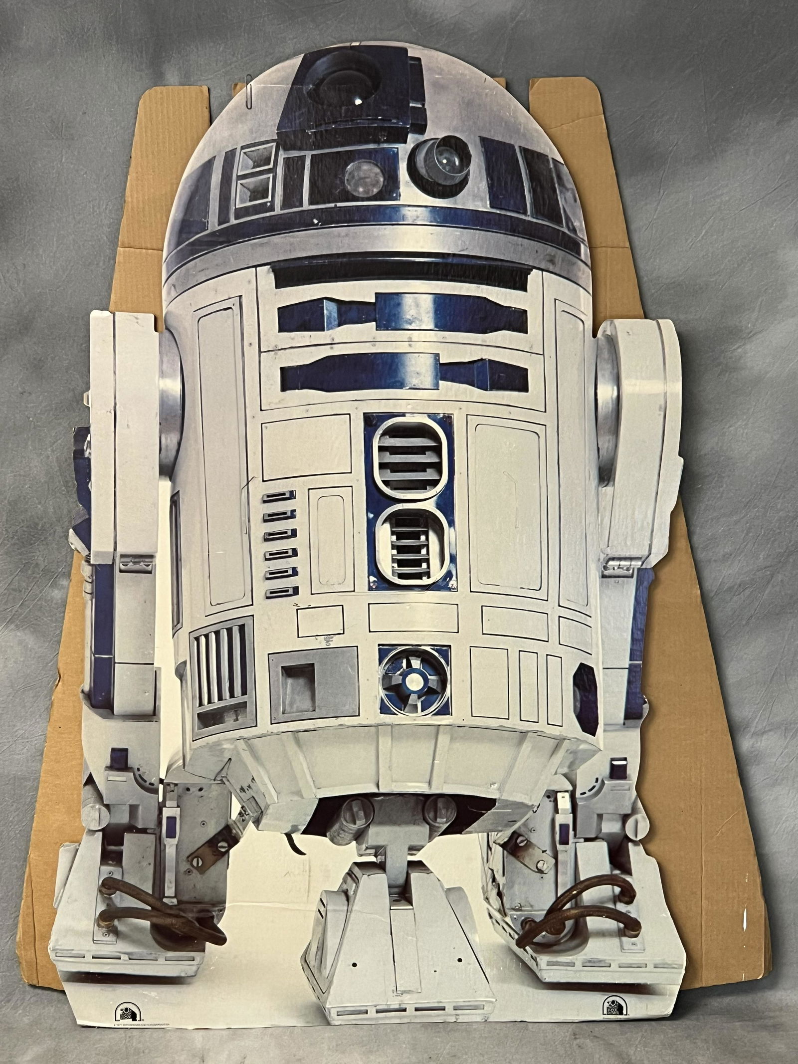 1977 20thC Fox R2D2 CardBoard Movie Display - 1977 Star Wars Life Size CardBoard Display T-550, (1 of 4)