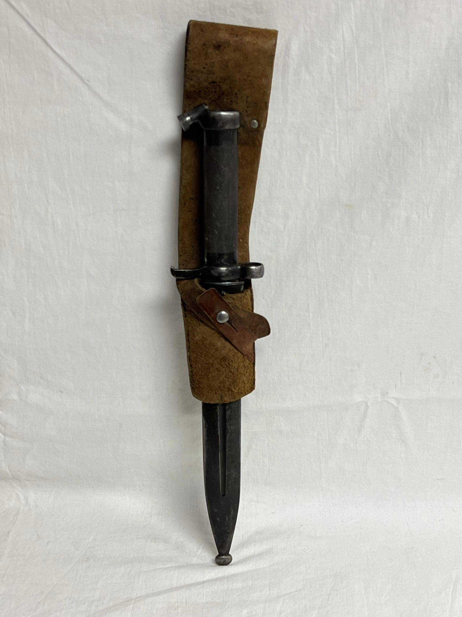 Swedish M1896 Mauser Bayonet w/ Markings- Carl Gustaf Stads , w/ Scabbard & Leather Frog - Overall (1 of 13)