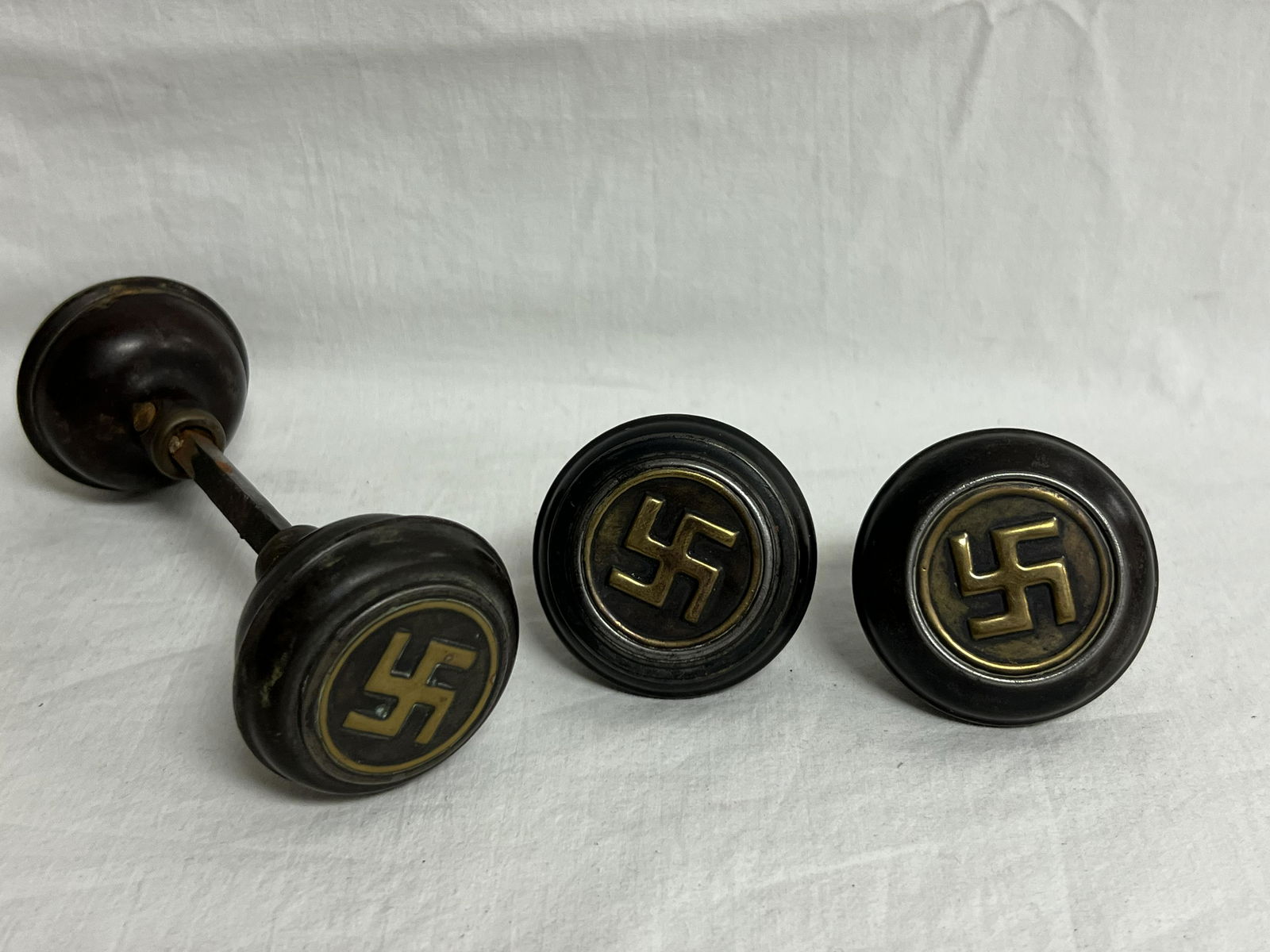 WWII German Brass/ Metal Door Knobs (1 of 2)
