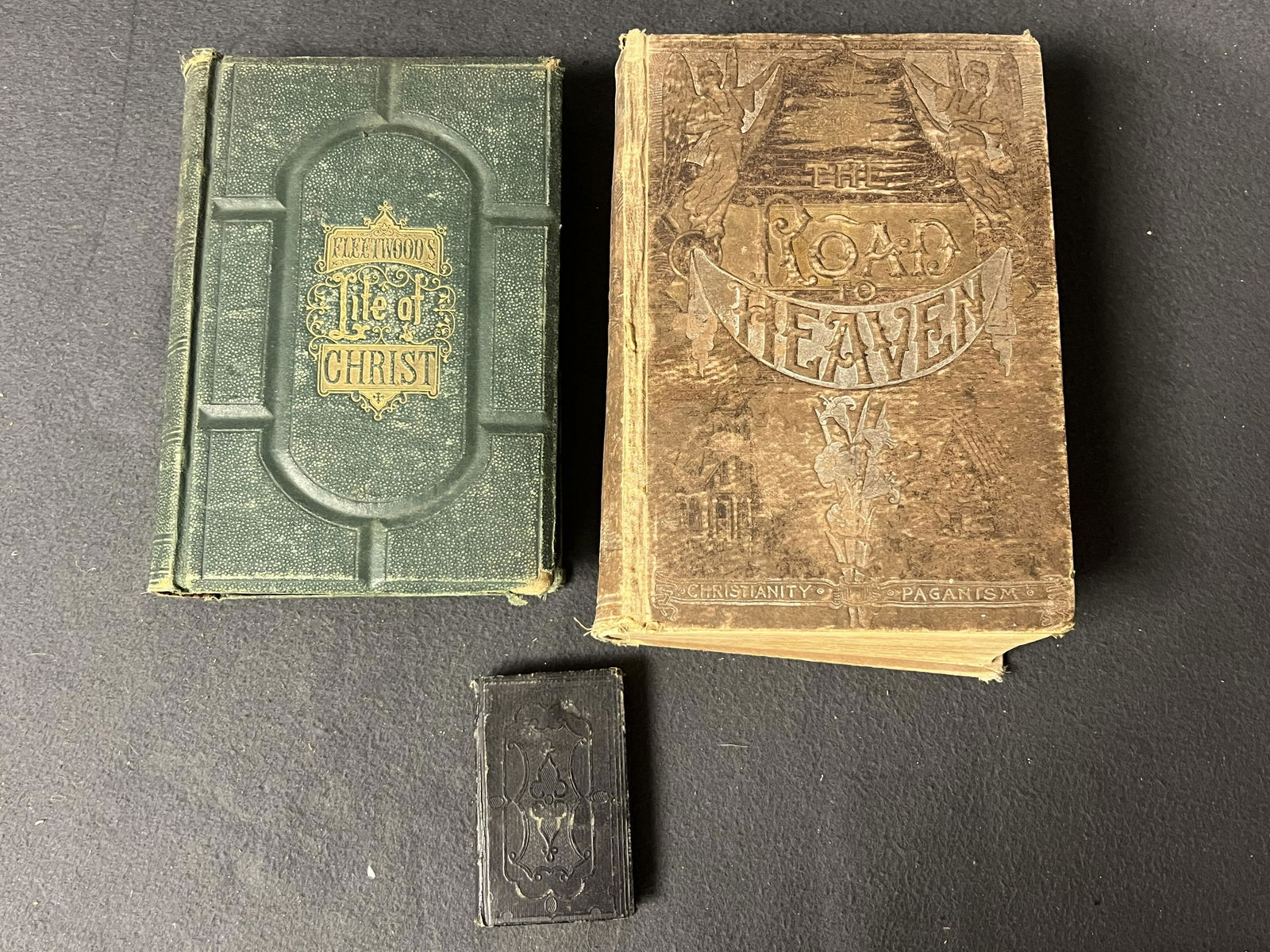 (3)Atq 1800s Religious Hardcover Books - 1888 The Road to Heaven w/ Steel Engravings, 1874 (1 of 14)