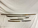 (6)Asst Steel Japanese Style Blades - Katana, Tanto, Nagi + More - Some Marked -