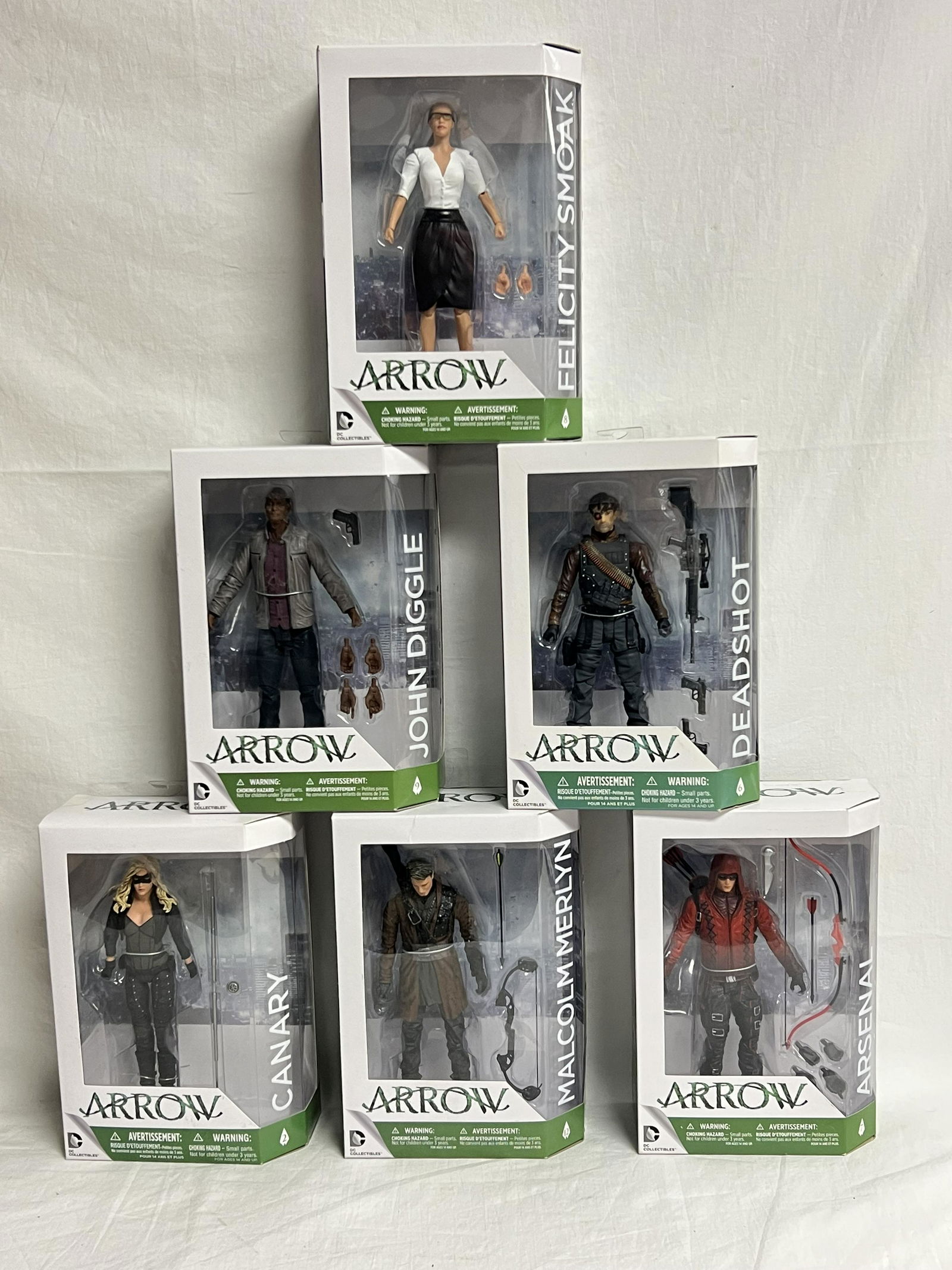 (6)DC Comics Arrow TV Show Action Figures NIB- All Original Boxes (1 of 6)