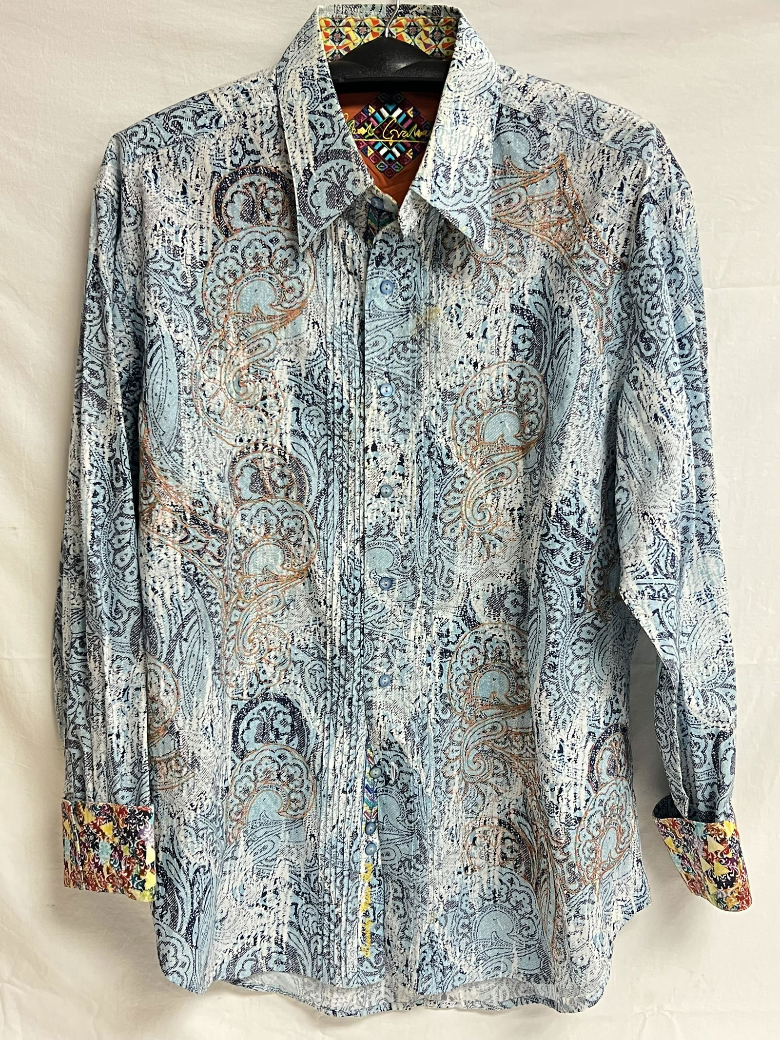 (5)Robert Graham XL Long Sleeve Shirts - Button Down Designer Robert Graham w/ Embroidery (1 of 16)
