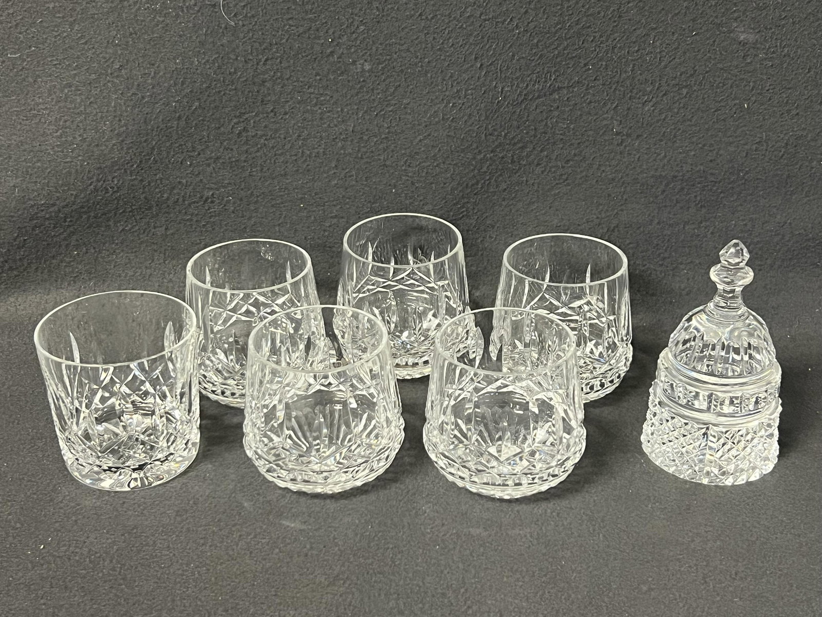 (7)Waterford ''Roly Poly'' Tumblers, Paperweight - (5)Roly Poly Crystal Tumblers Lismore , (1 of 3)