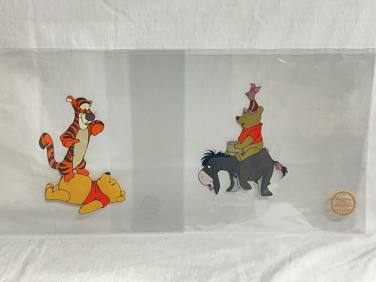 (2)Winnie The Pooh Serigraph Cels, (1)COA - (1)1968 Limited Ed. Serigraph Cel From Original ''The (1 of 5)