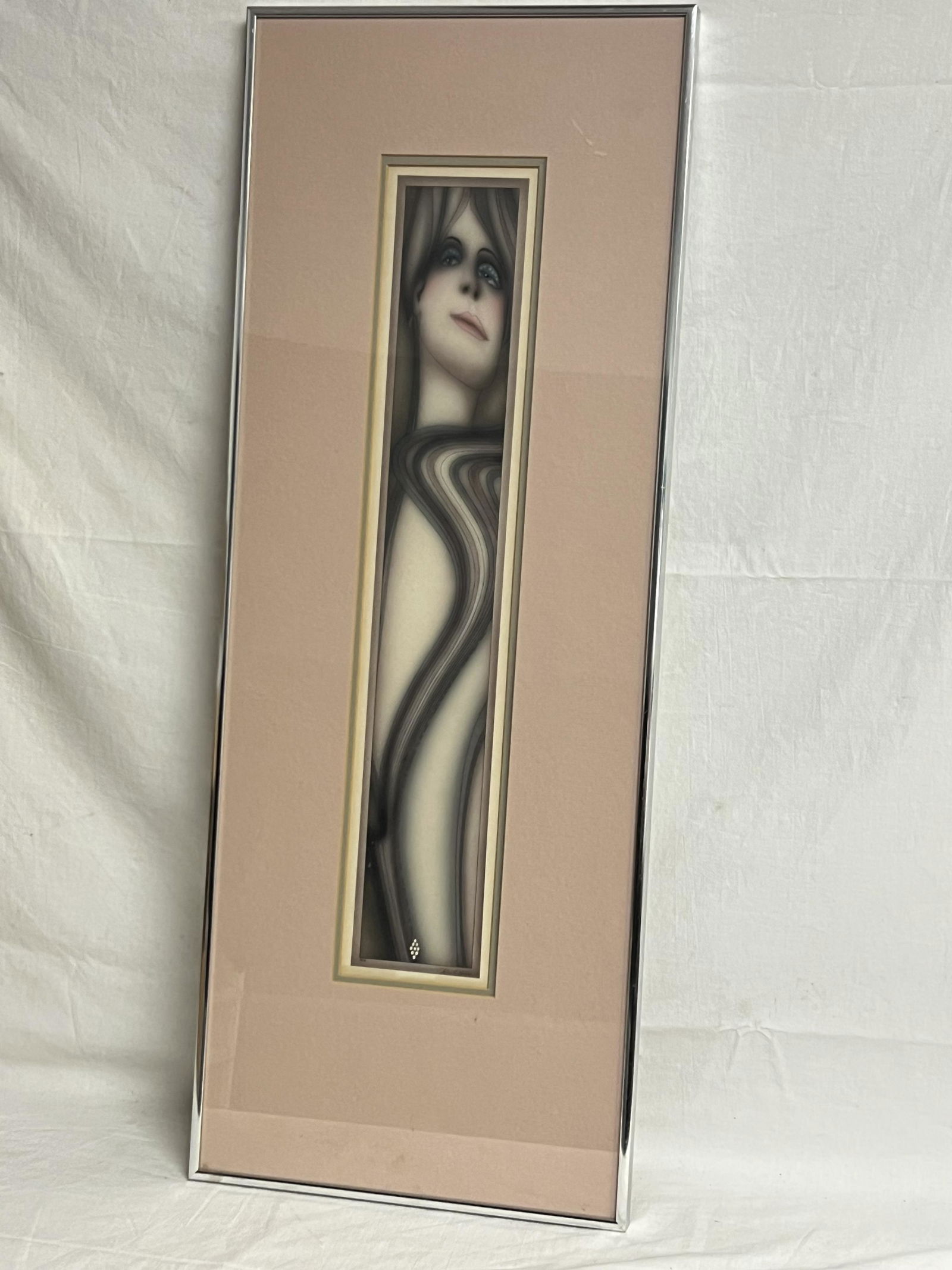 1974 John L Eastman Signed Serigraph - Signed on Bottom Right + On Back, Framed 12.25'' x 32.25'' , (1 of 8)