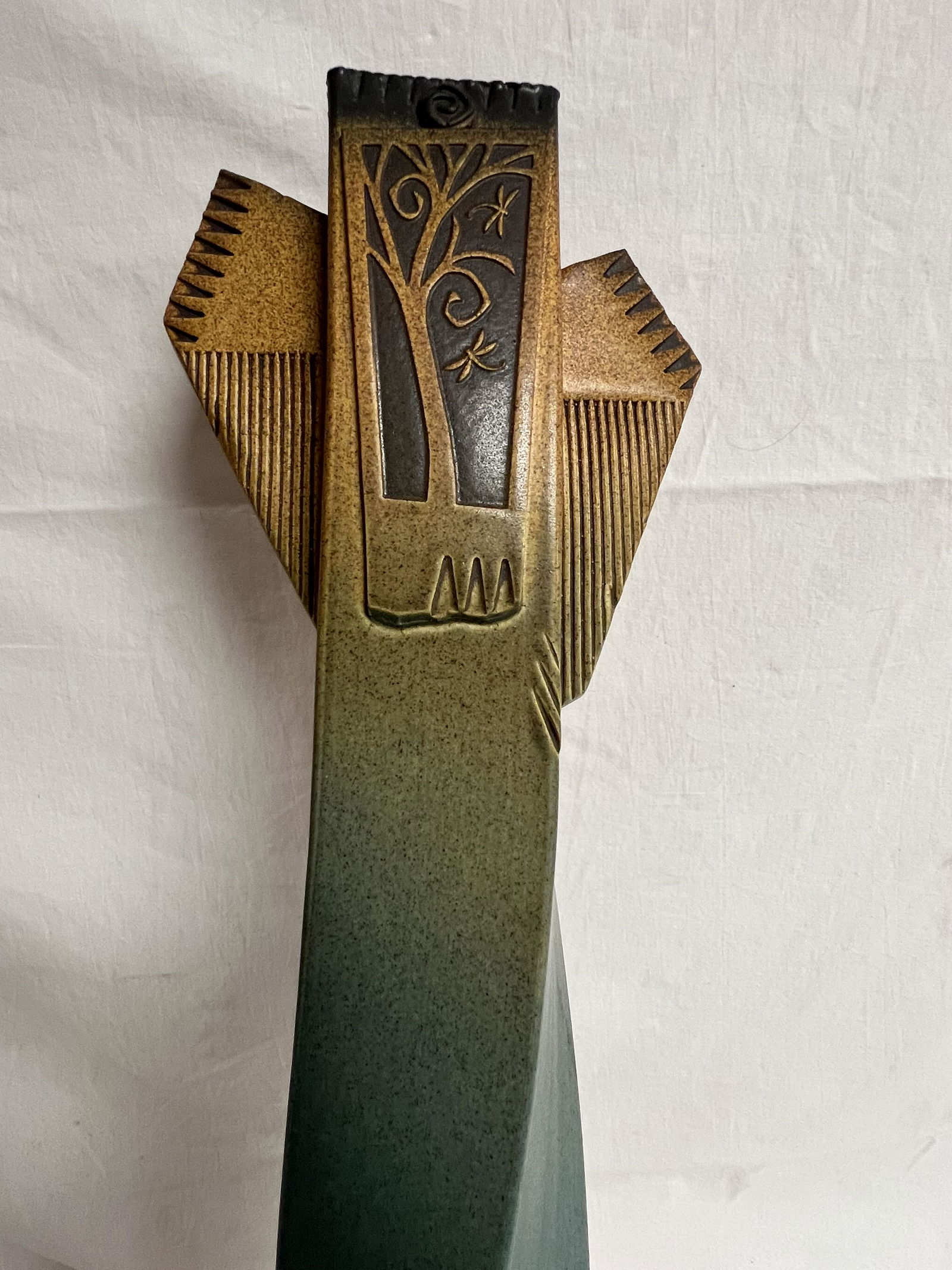 Designer Pottery Wall Pocket, 6'' x 23'' (1 of 4)