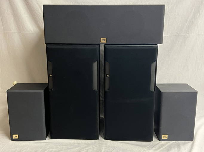 5pc Jbl Flix 2 Hls610 + Surround Speakers Flix 2 Center Channel, (2)rear + (2)bookshelf Home