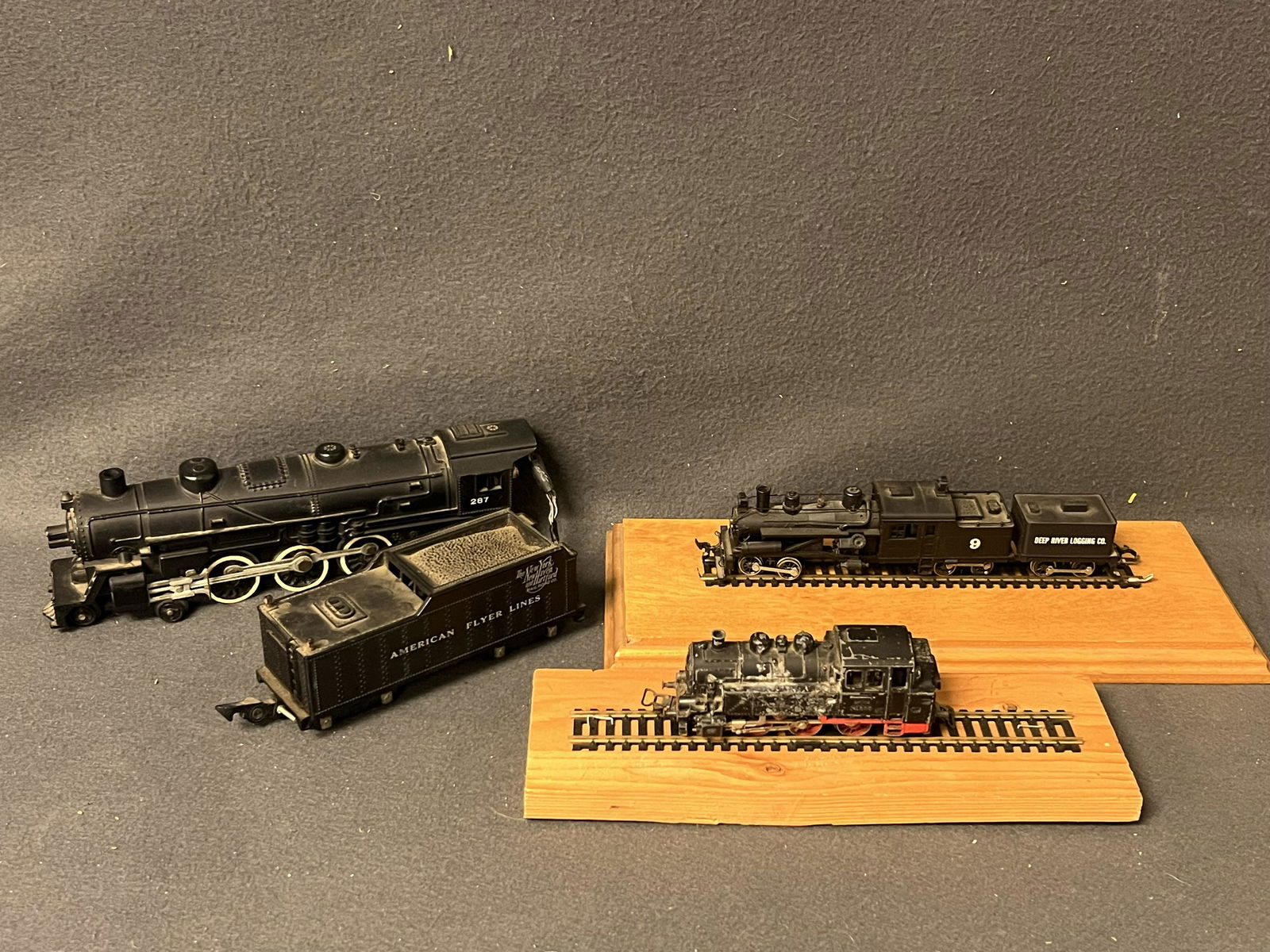 Vtg Locomotives HO Three Truck Heisler Marklin - HO Scale Three Truck Heisler Deep River Logging + (1 of 10)