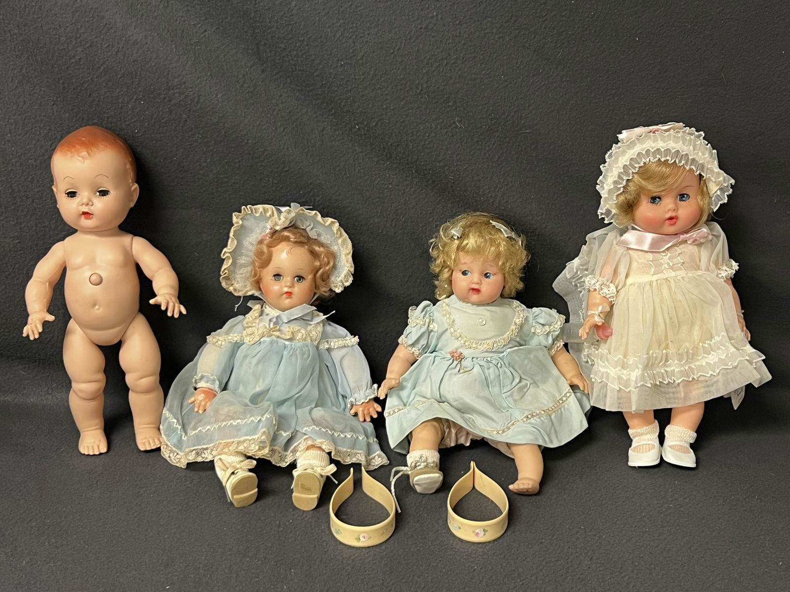 (4)Vintage Baby Dolls Little Genius, Ginny,More - (2)Madame Alexander - Little Genius w/ Tag + (1 of 10)