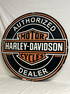 Harley Davidson Dealer Enamel Metal Sign - 30'' D
